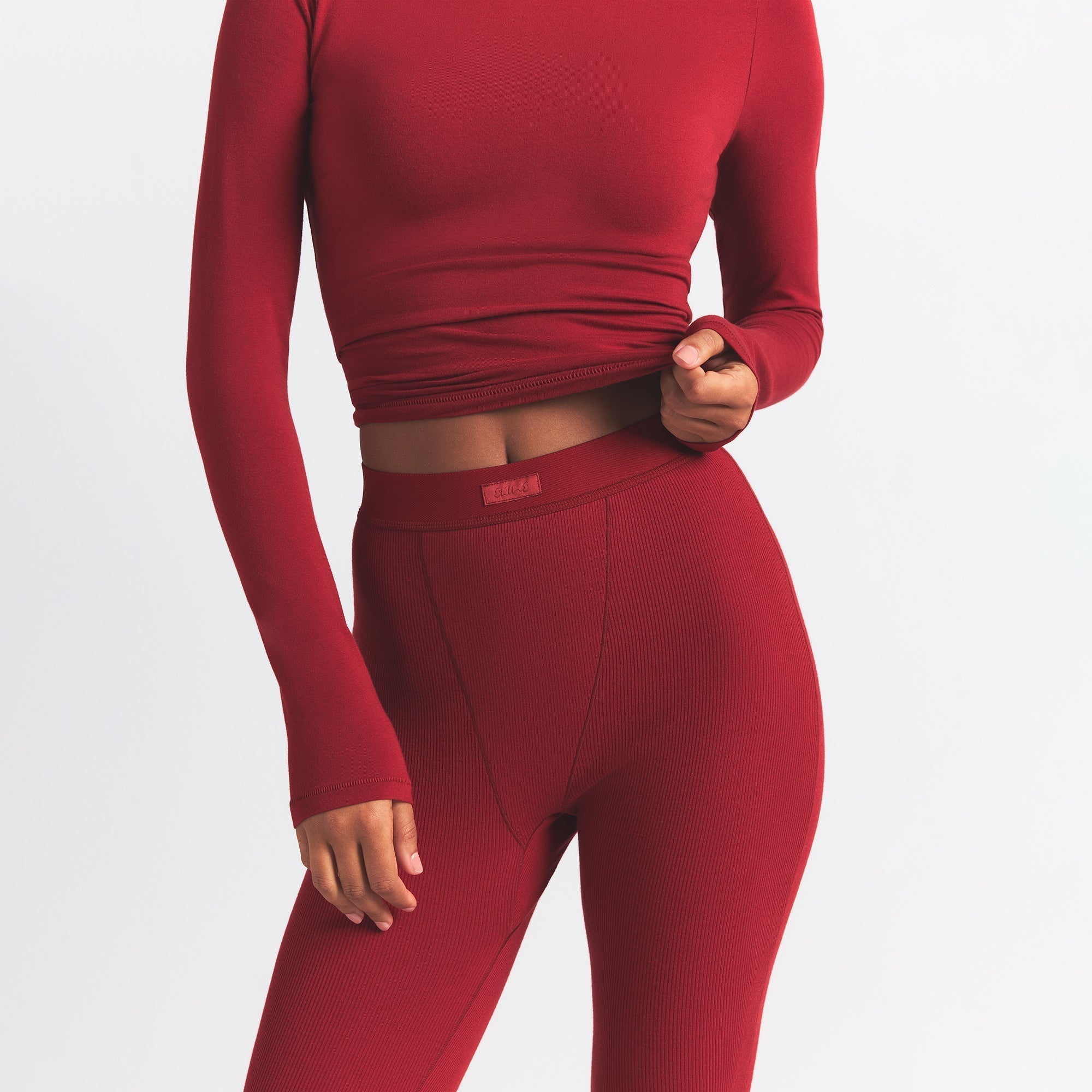 SKIMS COTTON RIB LEGGING | BRICK - Sneaker Türkiye