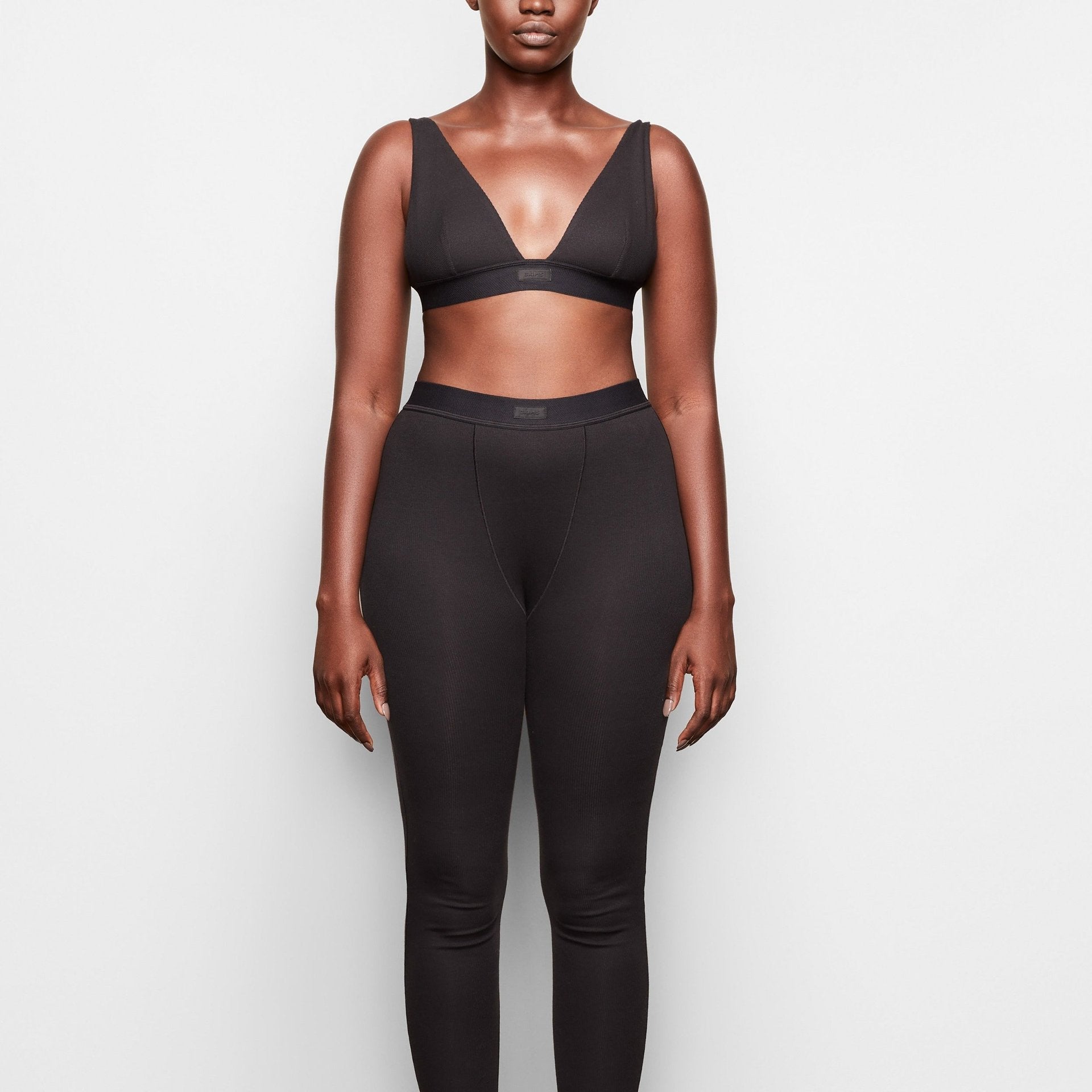 SKIMS COTTON RIB LEGGING | SOOT - Sneaker Türkiye