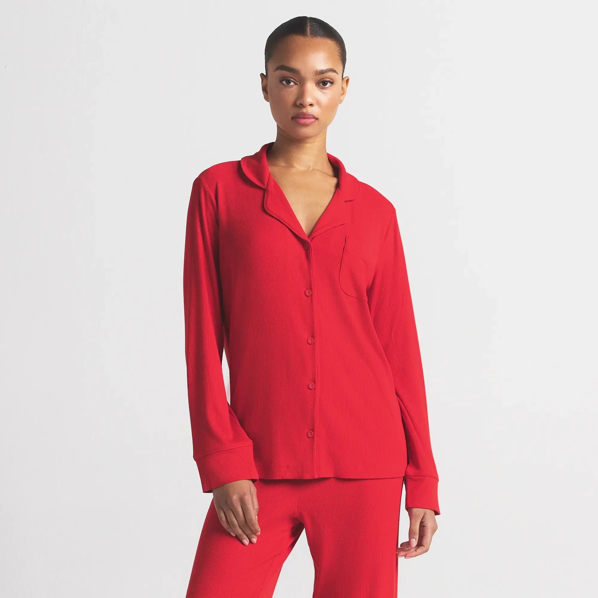 SKIMS SOFT LOUNGE SLEEP SET | CHERRY - Sneaker Türkiye
