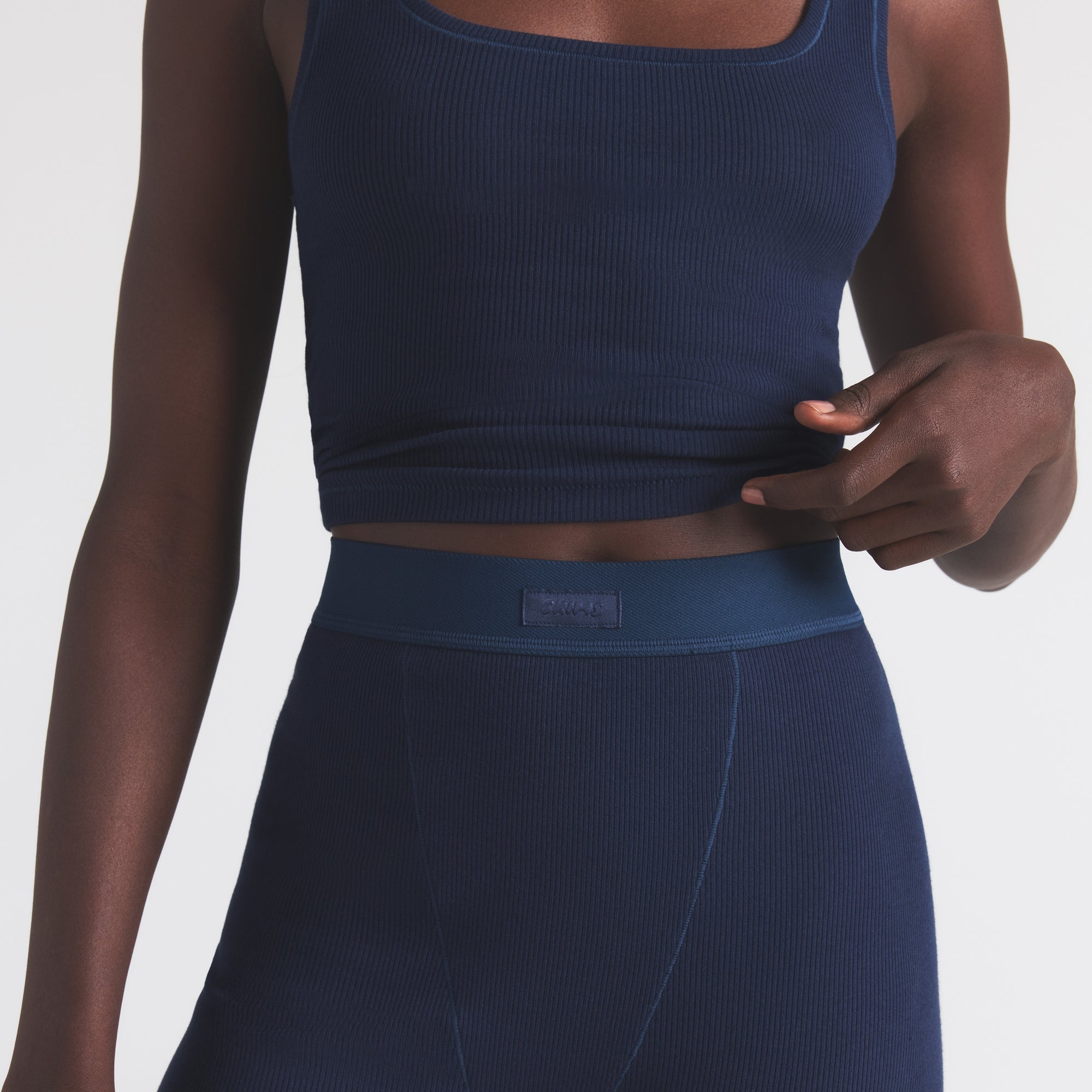 SKIMS COTTON RIB TANK | NAVY - Sneaker Türkiye