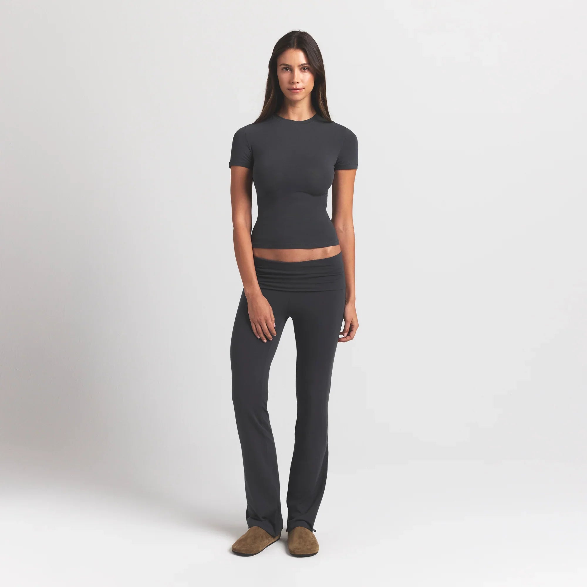 SKIMS COTTON JERSEY T-SHIRT | ASH - Sneaker Türkiye