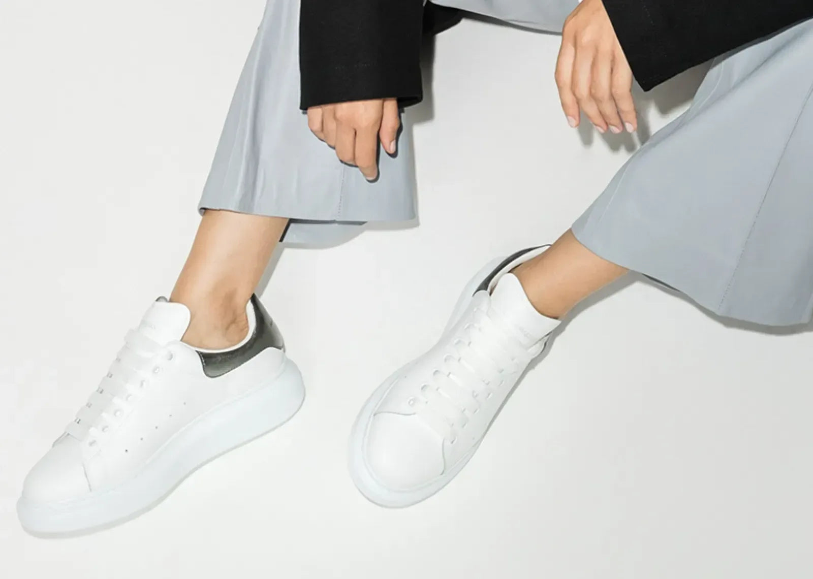 Alexander McQueen Oversized White Metallic (W) - Sneaker Türkiye