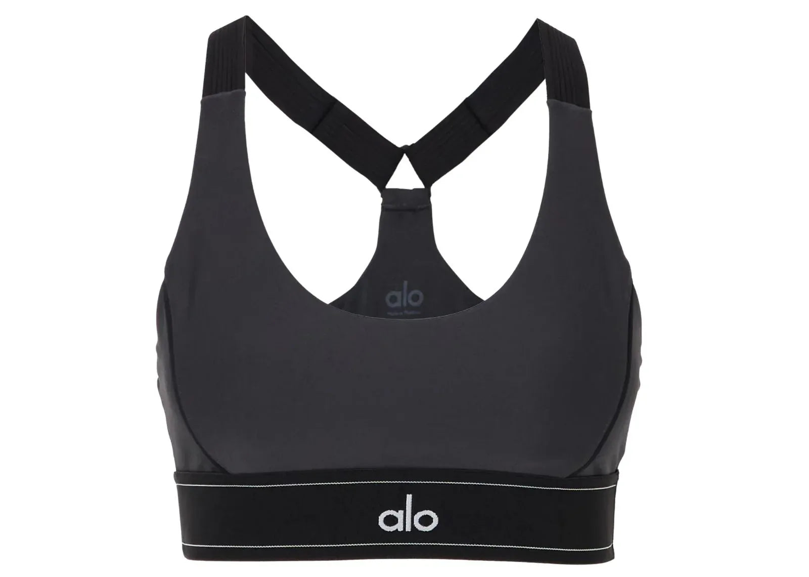 Alo Yoga Airlift Suit Up Sports Bra Anthracite Black - Sneaker Türkiye