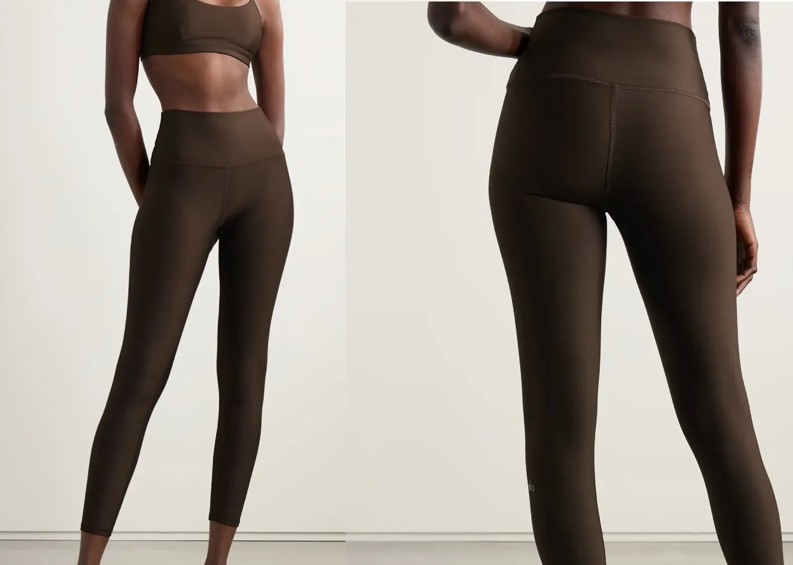 Alo Yoga Cropped Airlift Leggings Brown - Sneaker Türkiye