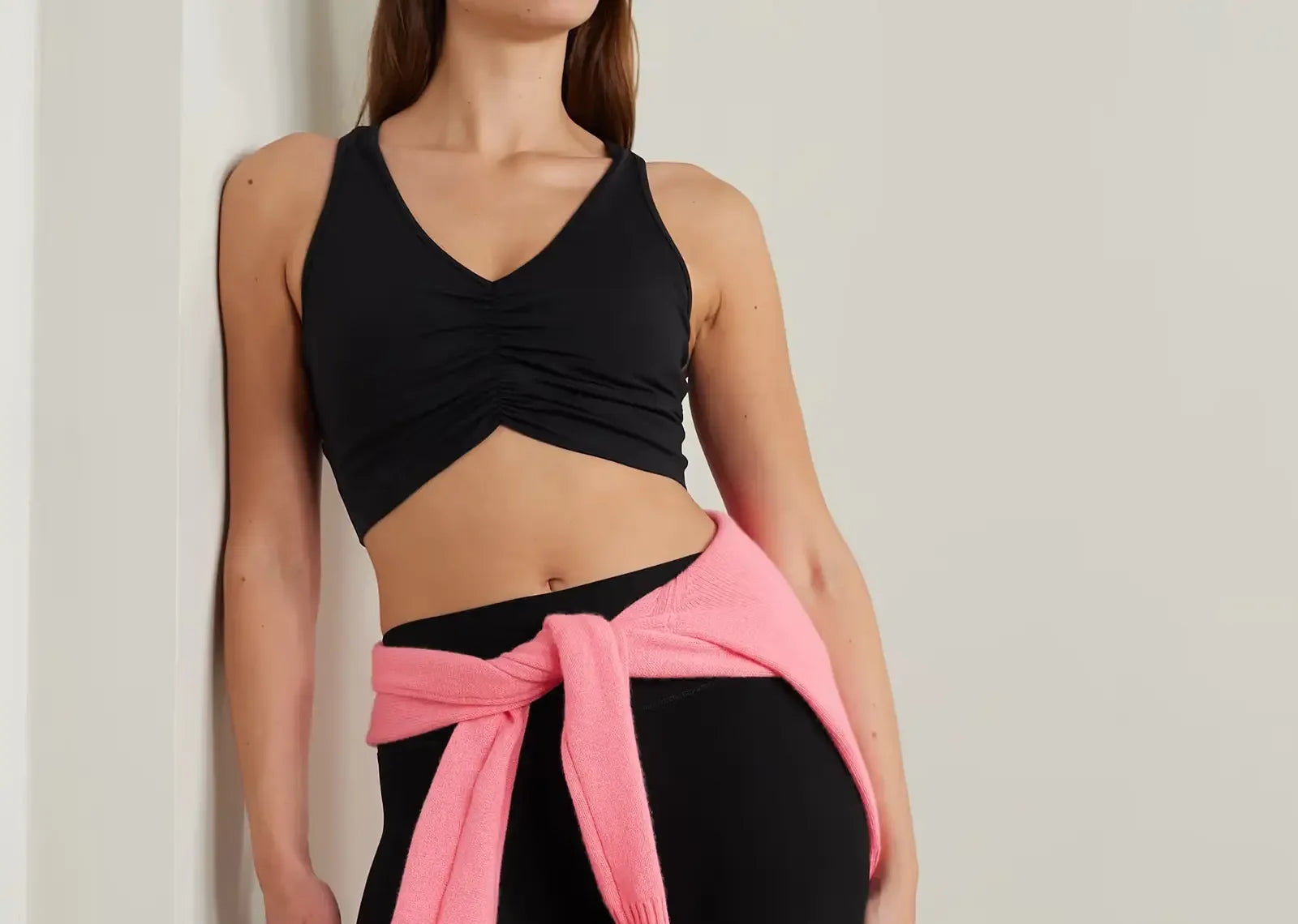 Alo Yoga Wild Thing Ruched Airbrush Sports Bra Black - Sneaker Türkiye