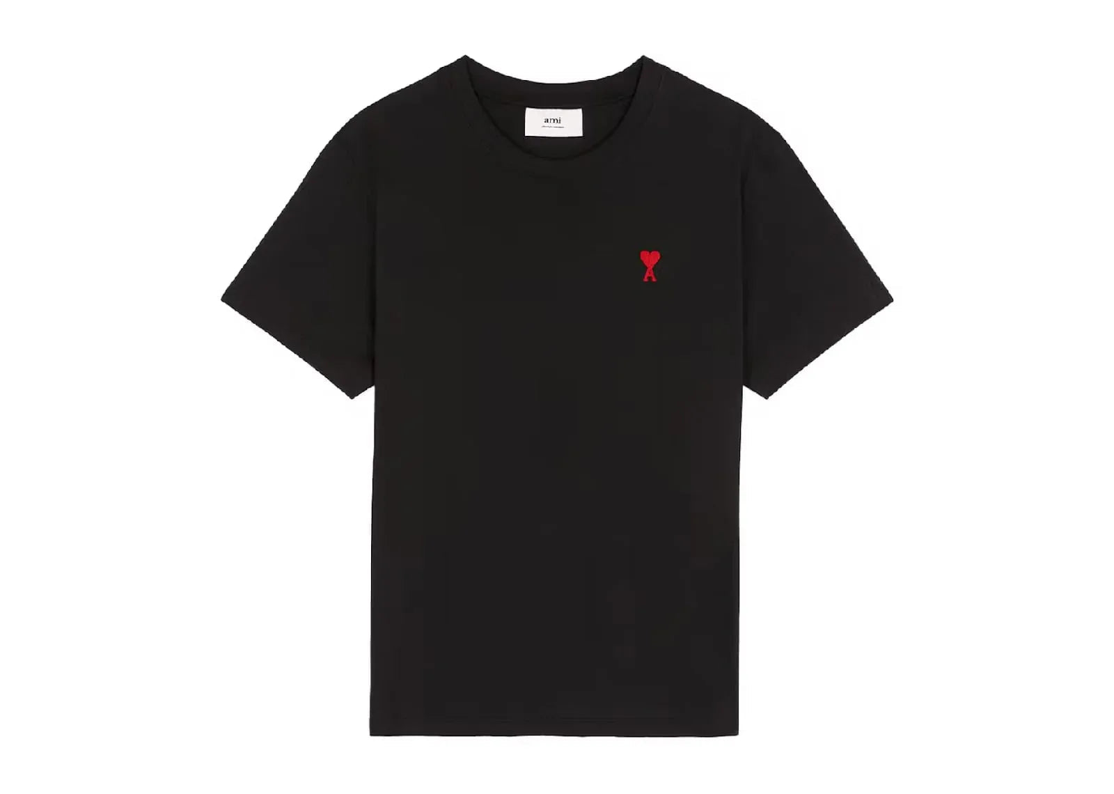 Ami Paris Ami De Coeur Classic Fit T-Shirt Black/Red - Sneaker Türkiye