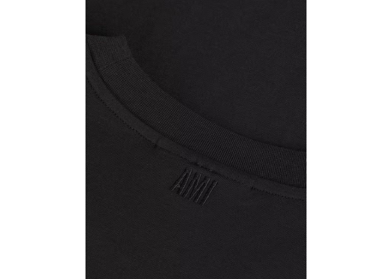 Ami Paris Ami De Coeur Classic Fit T-Shirt Black/Red - Sneaker Türkiye
