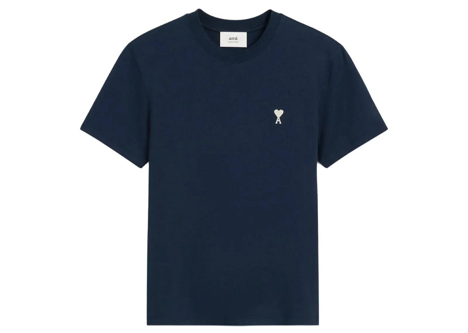 Ami Paris Ami De Coeur Cotton T-Shirt Midnight Blue - Sneaker Türkiye