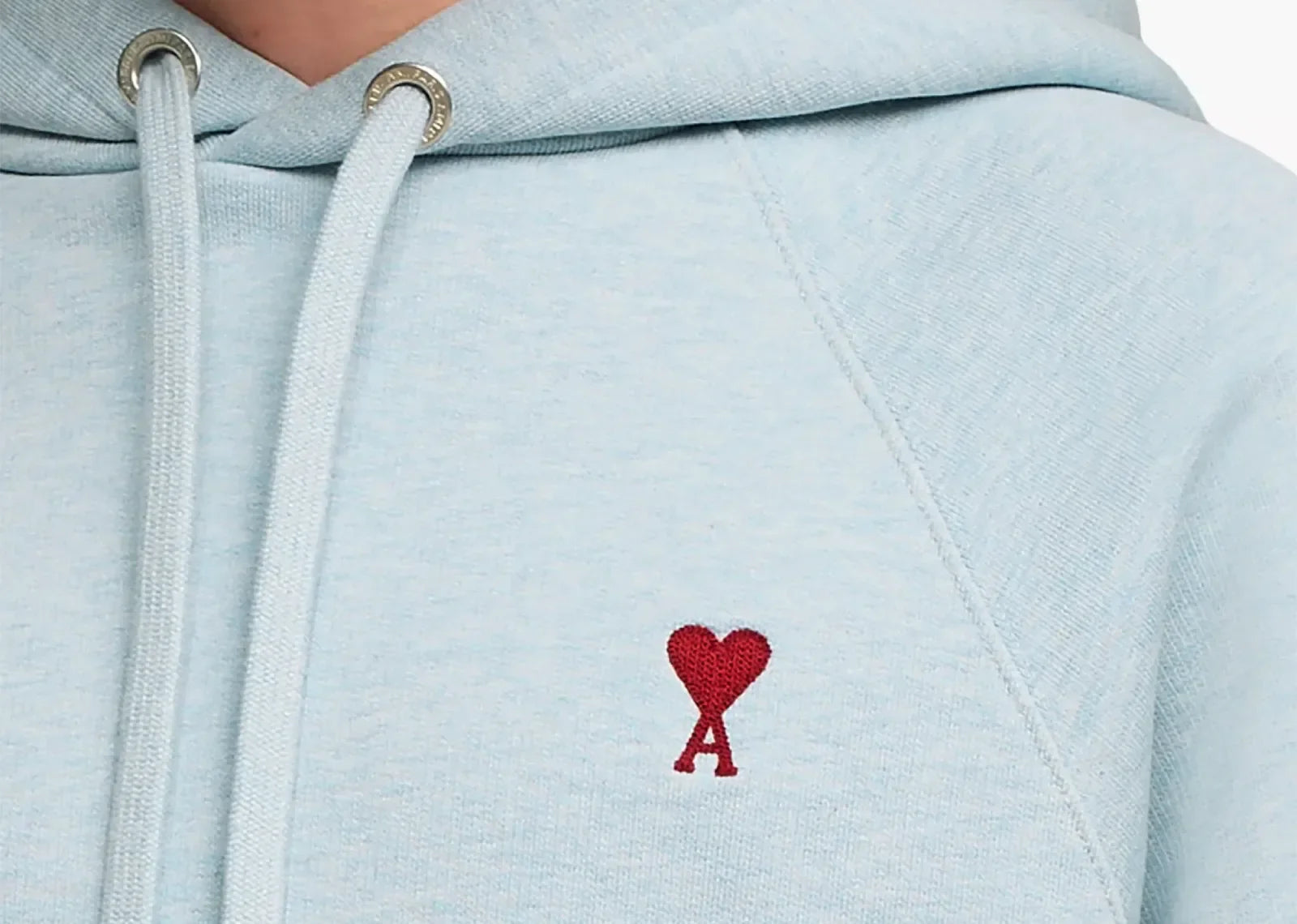 Ami Paris Ami De Coeur Hoodie Light Blue - Sneaker Türkiye