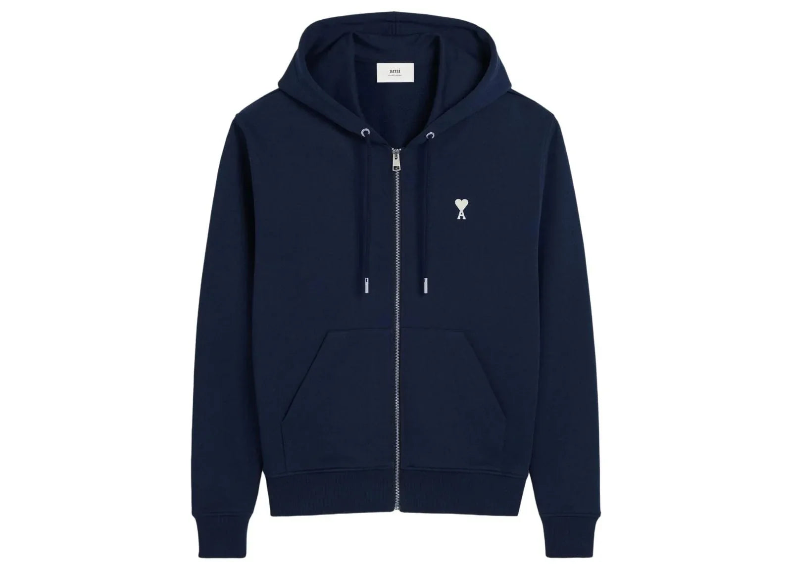 Ami Paris Ami De Coeur Hoodie Midnight Blue - Sneaker Türkiye