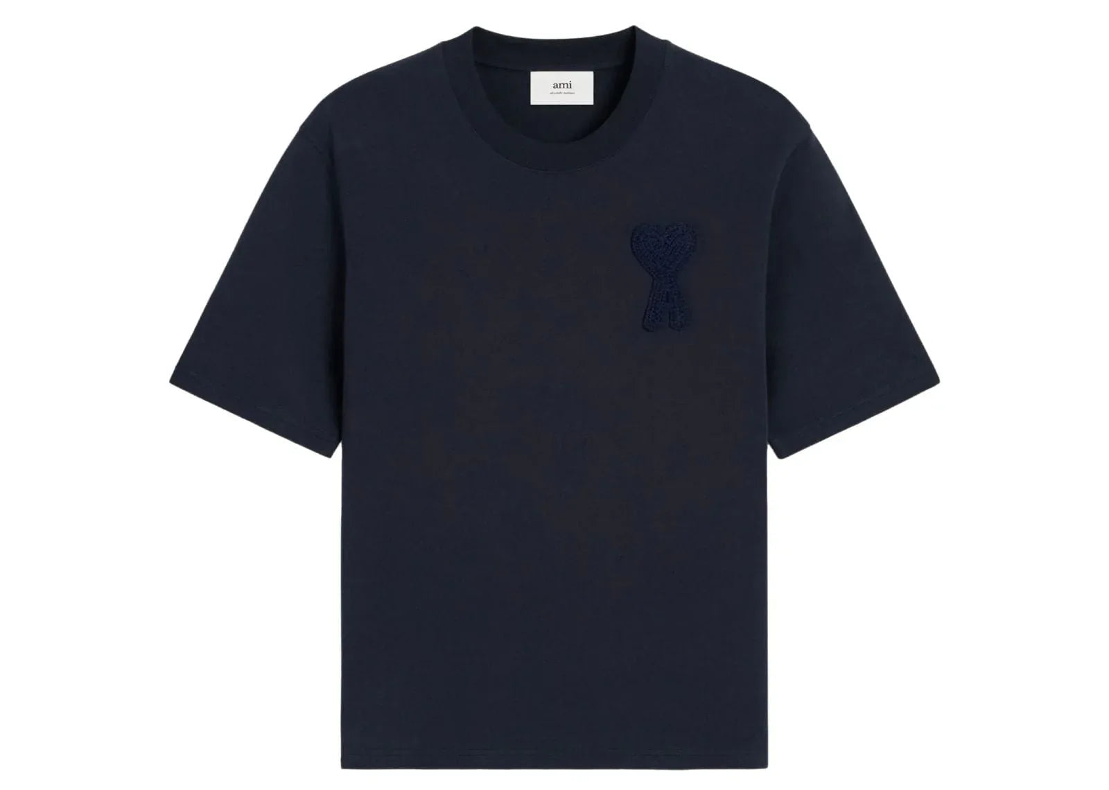 Ami Paris Patch T-Shirt Navy Blue - Sneaker Türkiye