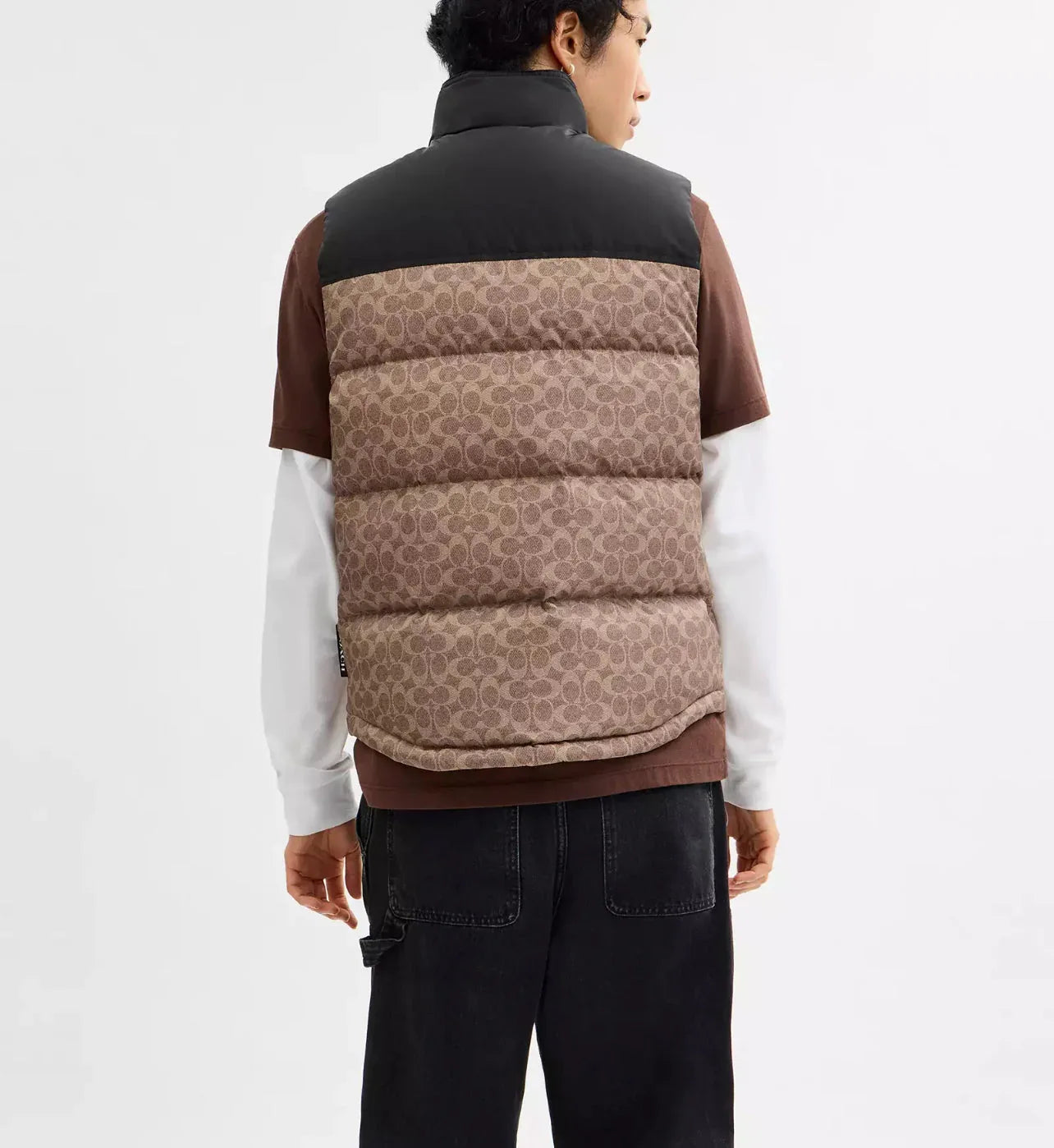 Coach Signature Down Vest In Recycled – Tan Signature - Sneaker Türkiye