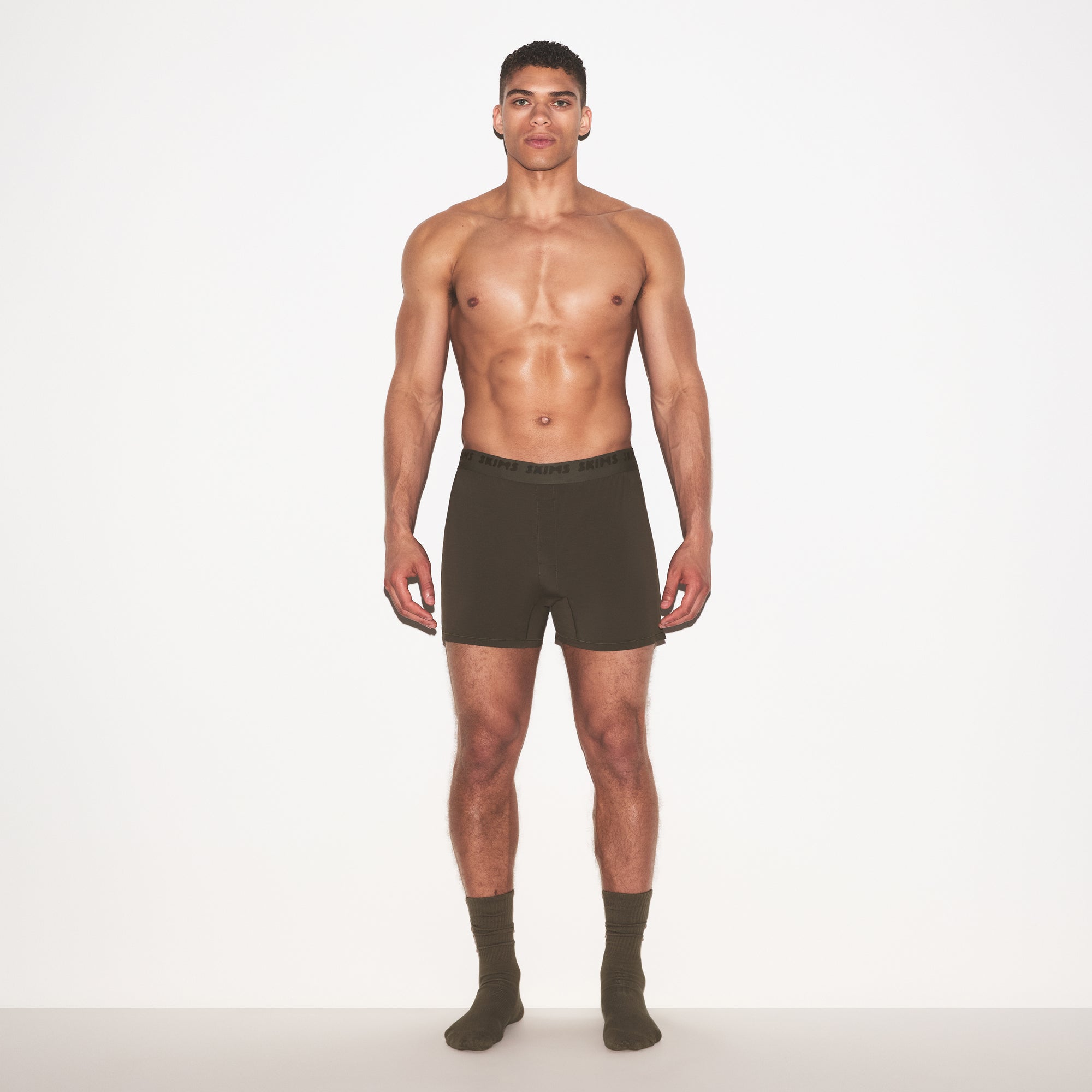 SKIMS STRETCH MENS KNIT BOXER | LODEN - Sneaker Türkiye