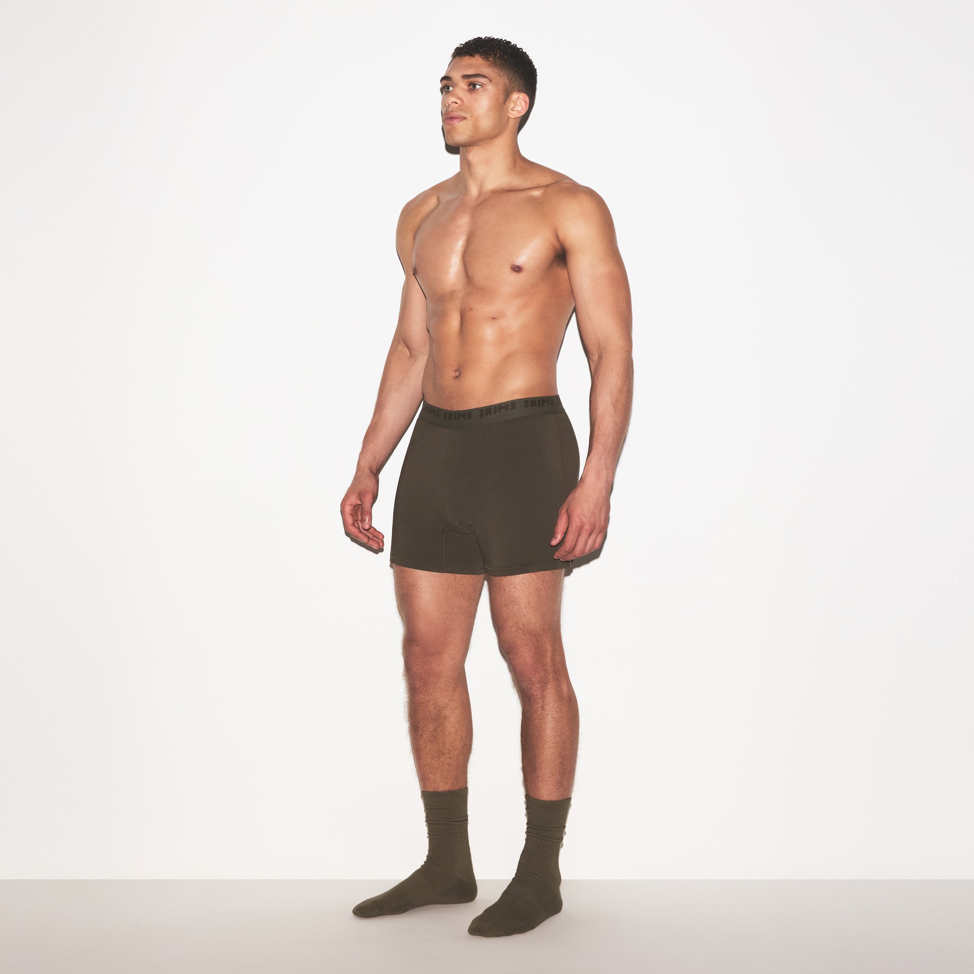 SKIMS STRETCH MENS KNIT BOXER | LODEN - Sneaker Türkiye