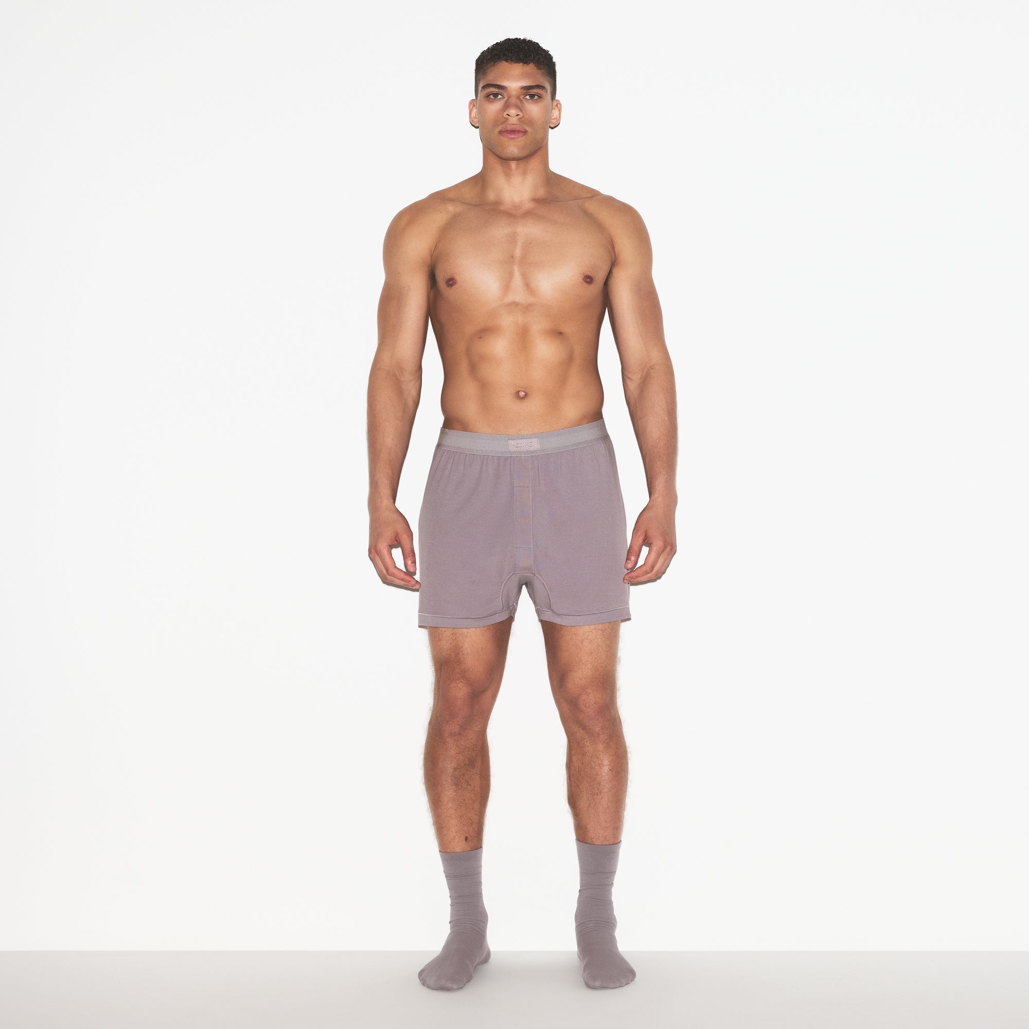 SKIMS COTTON MENS KNIT BOXER | ZINC - Sneaker Türkiye