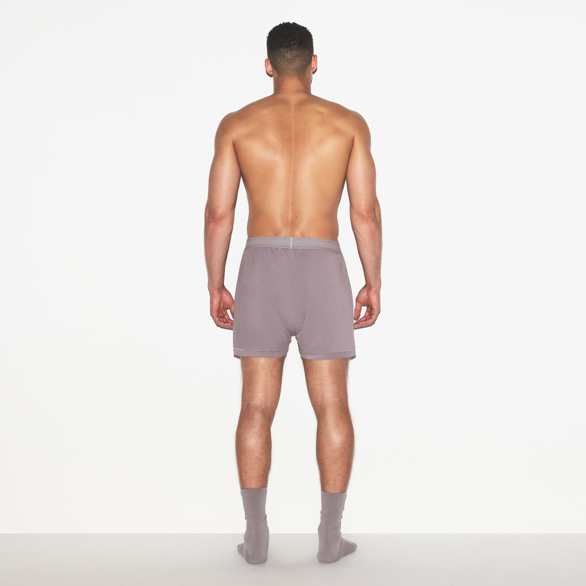 SKIMS COTTON MENS KNIT BOXER | ZINC - Sneaker Türkiye
