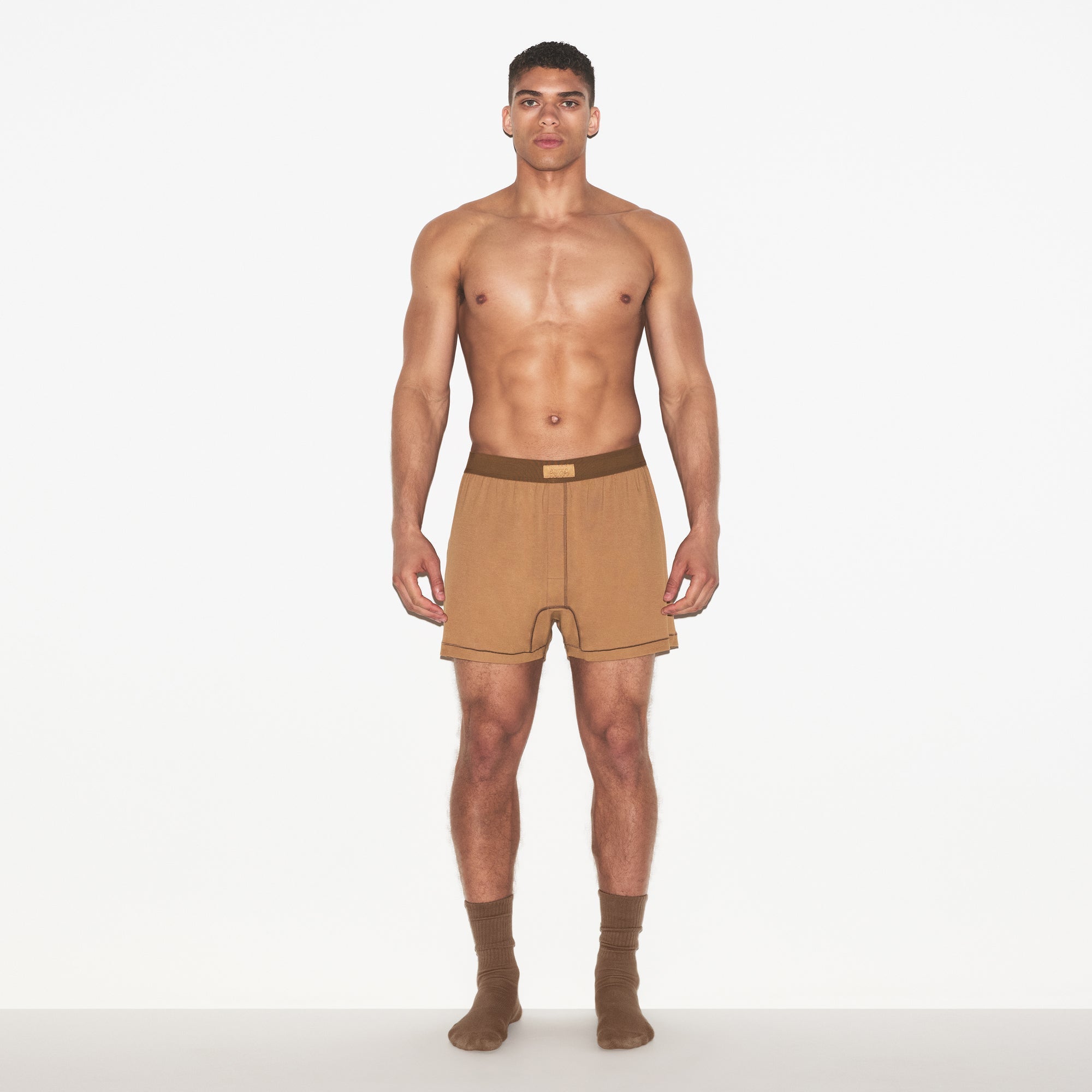 SKIMS COTTON MENS KNIT BOXER 3-PACK | RUSSET MULTI - Sneaker Türkiye