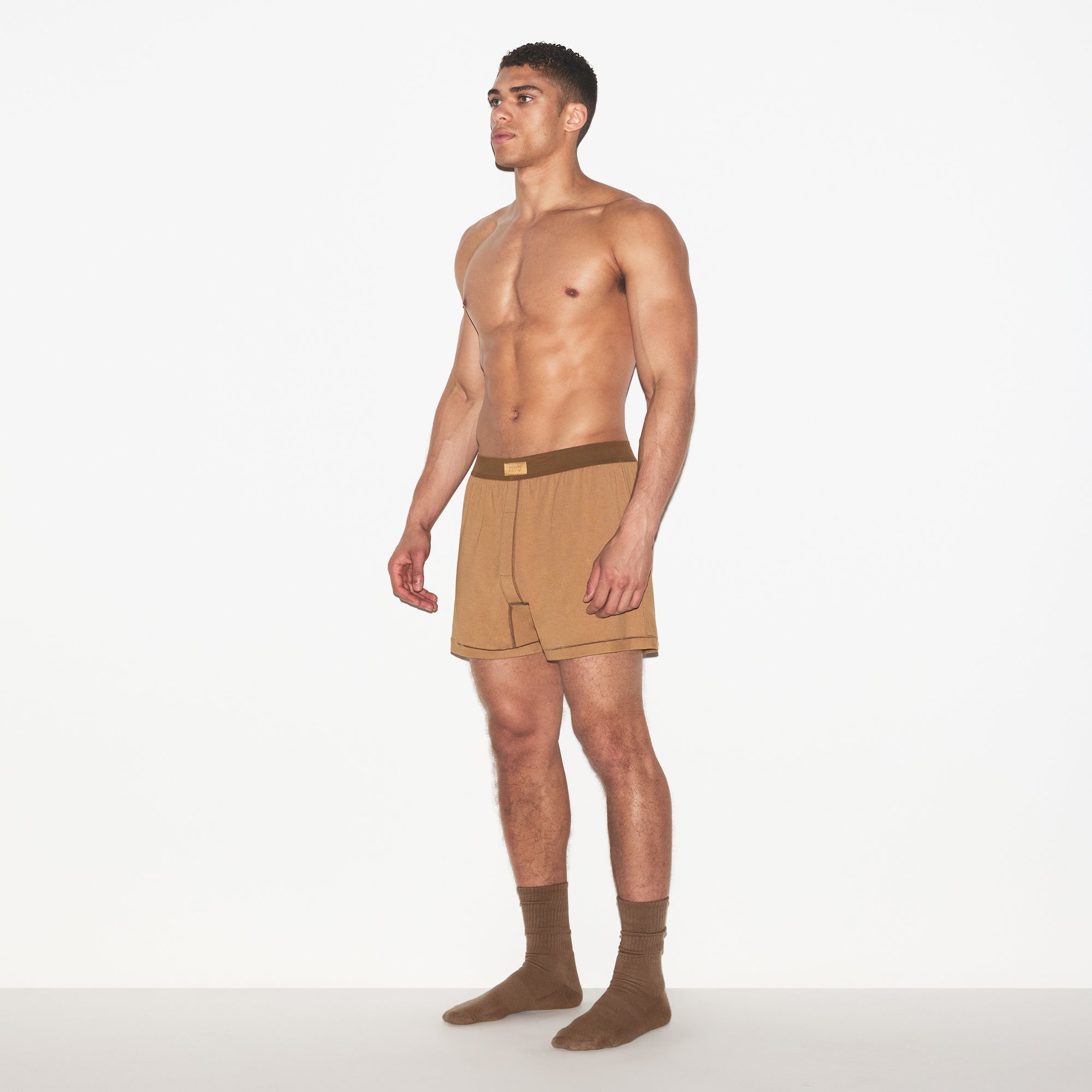 SKIMS COTTON MENS KNIT BOXER 3-PACK | RUSSET MULTI - Sneaker Türkiye