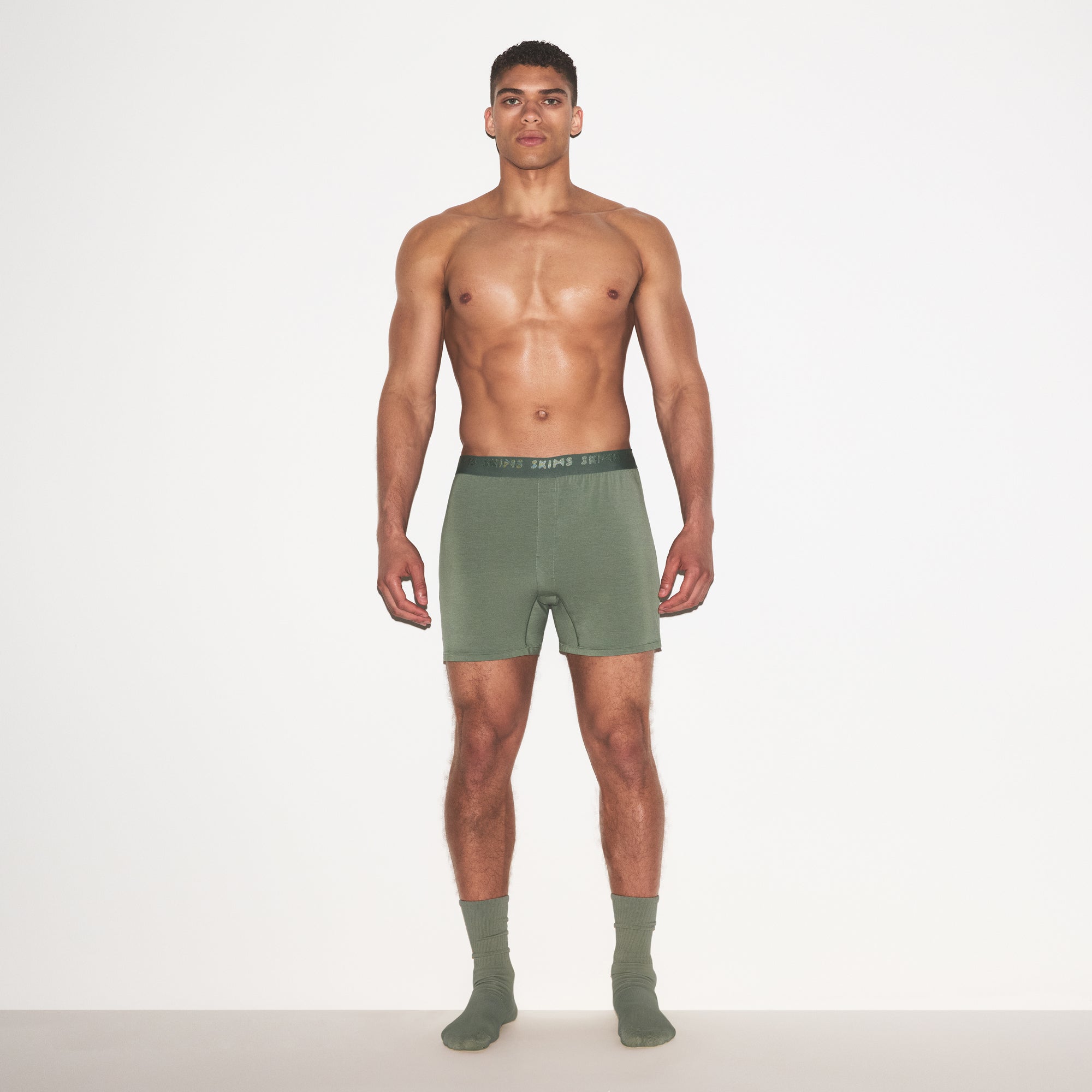 SKIMS STRETCH MENS KNIT BOXER 3-PACK | LAUREL MULTI - Sneaker Türkiye