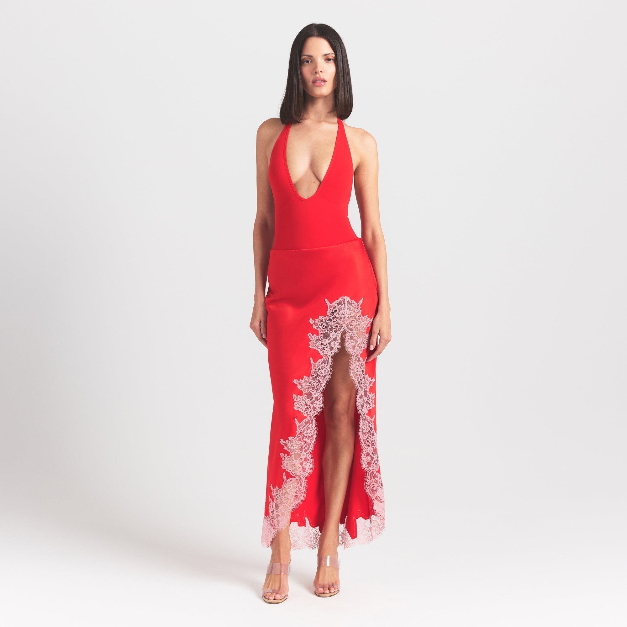 SKIMS SEAMLESS SCULPT DEEP PLUNGE THONG BODYSUIT | RUBY - Sneaker Türkiye