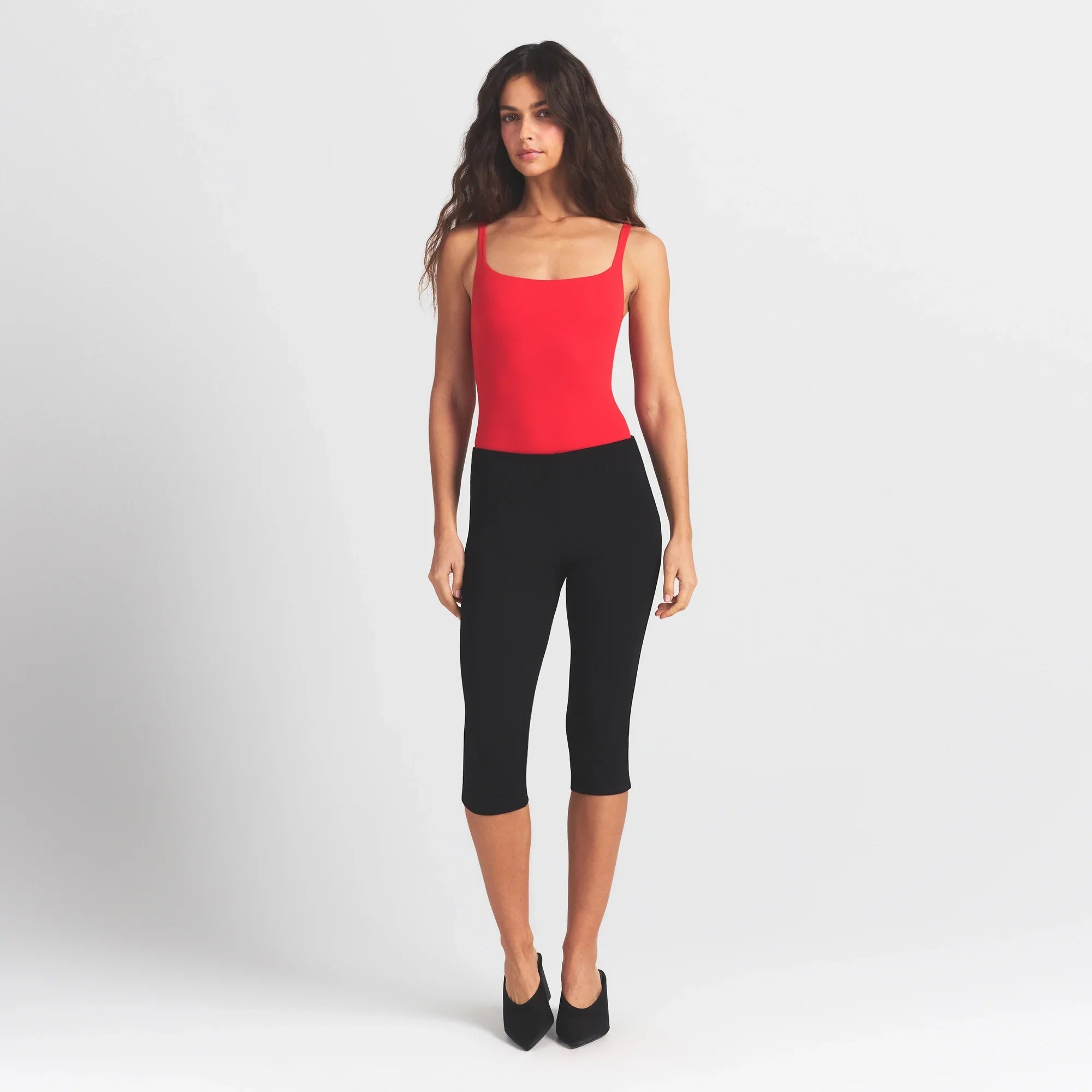 SKIMS FITS EVERYBODY SQUARE NECK BODYSUIT | CHERRY - Sneaker Türkiye