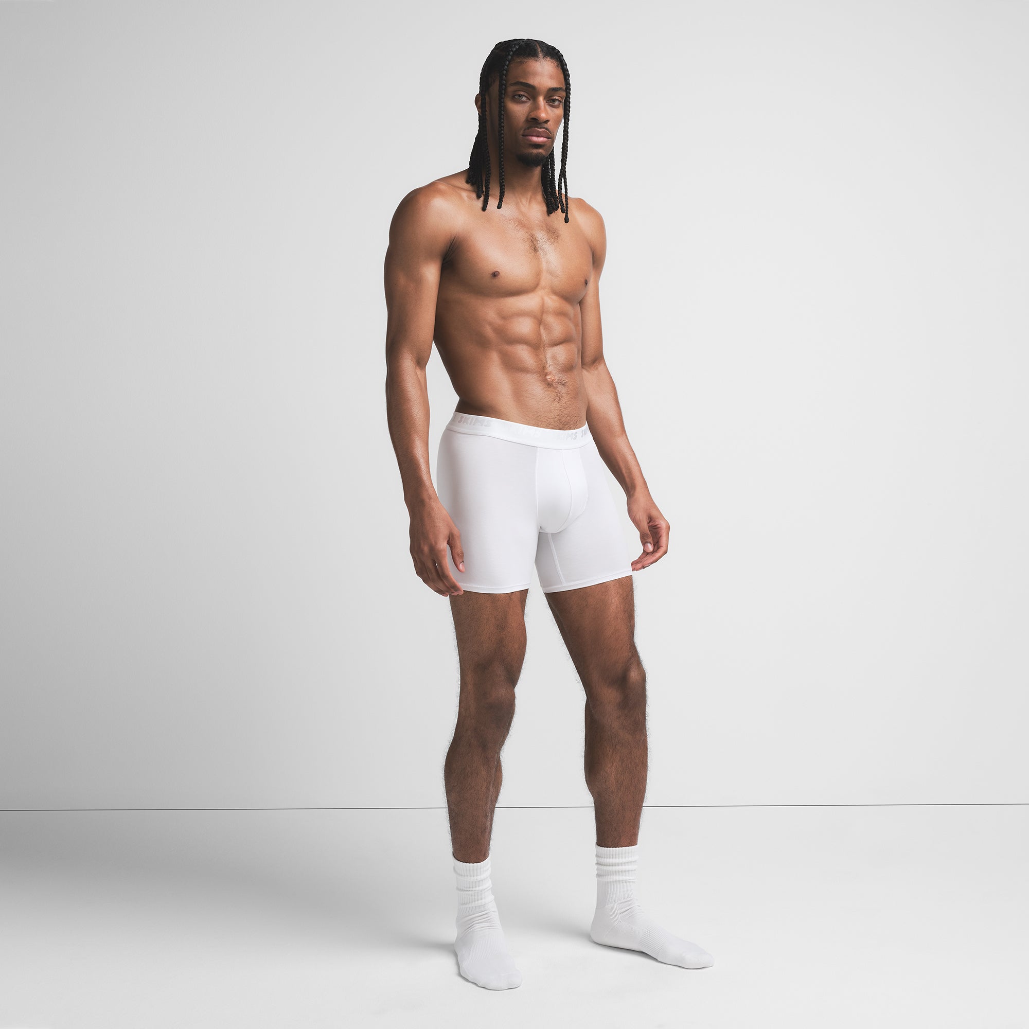 SKIMS STRETCH MENS 5″ BOXER BRIEF | CHALK - Sneaker Türkiye