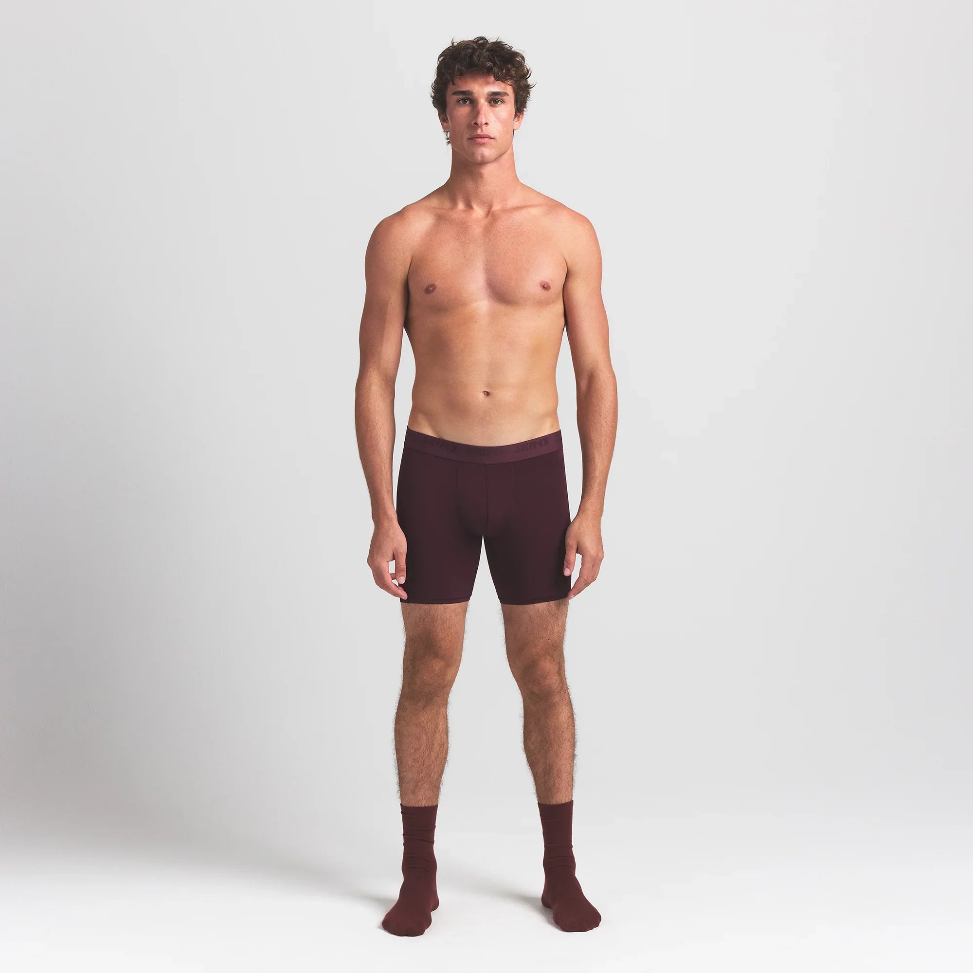 SKIMS STRETCH MENS 5″ BOXER BRIEF | CURRANT - Sneaker Türkiye