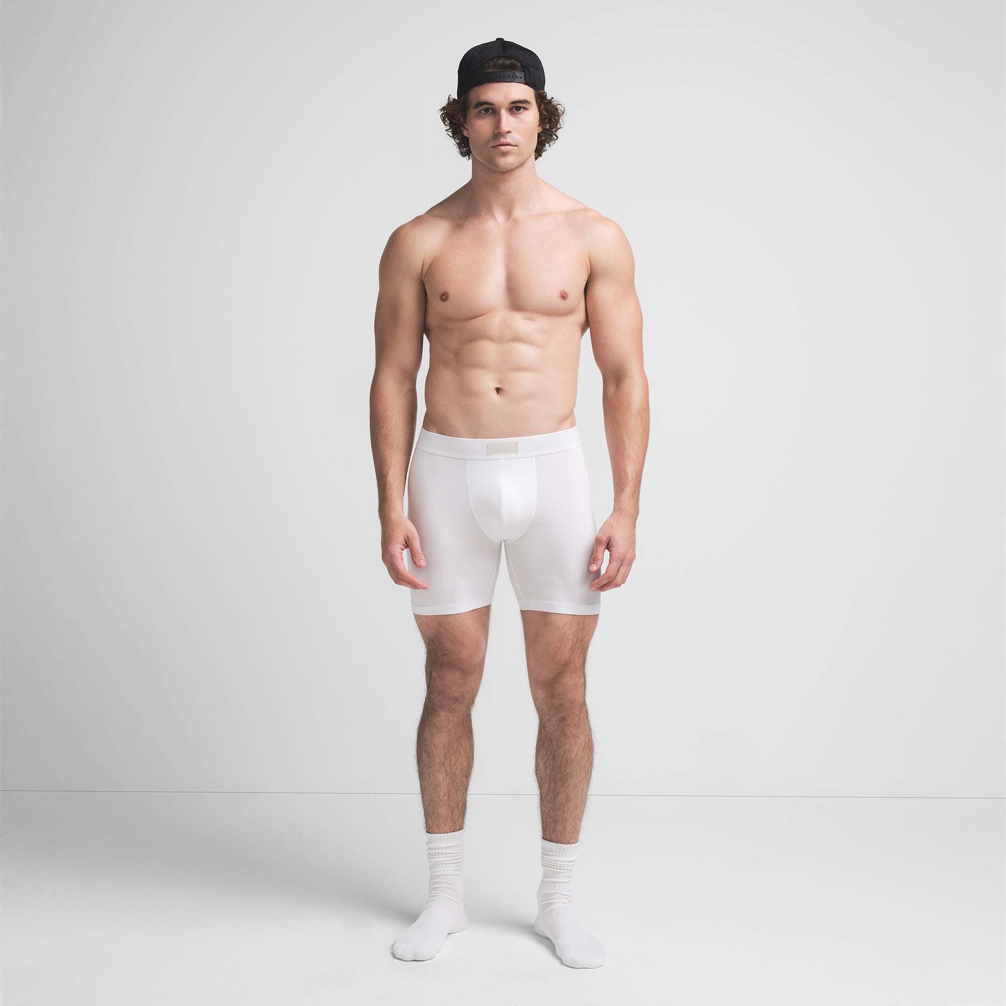 SKIMS COTTON MENS 5″ BOXER BRIEF | CHALK - Sneaker Türkiye