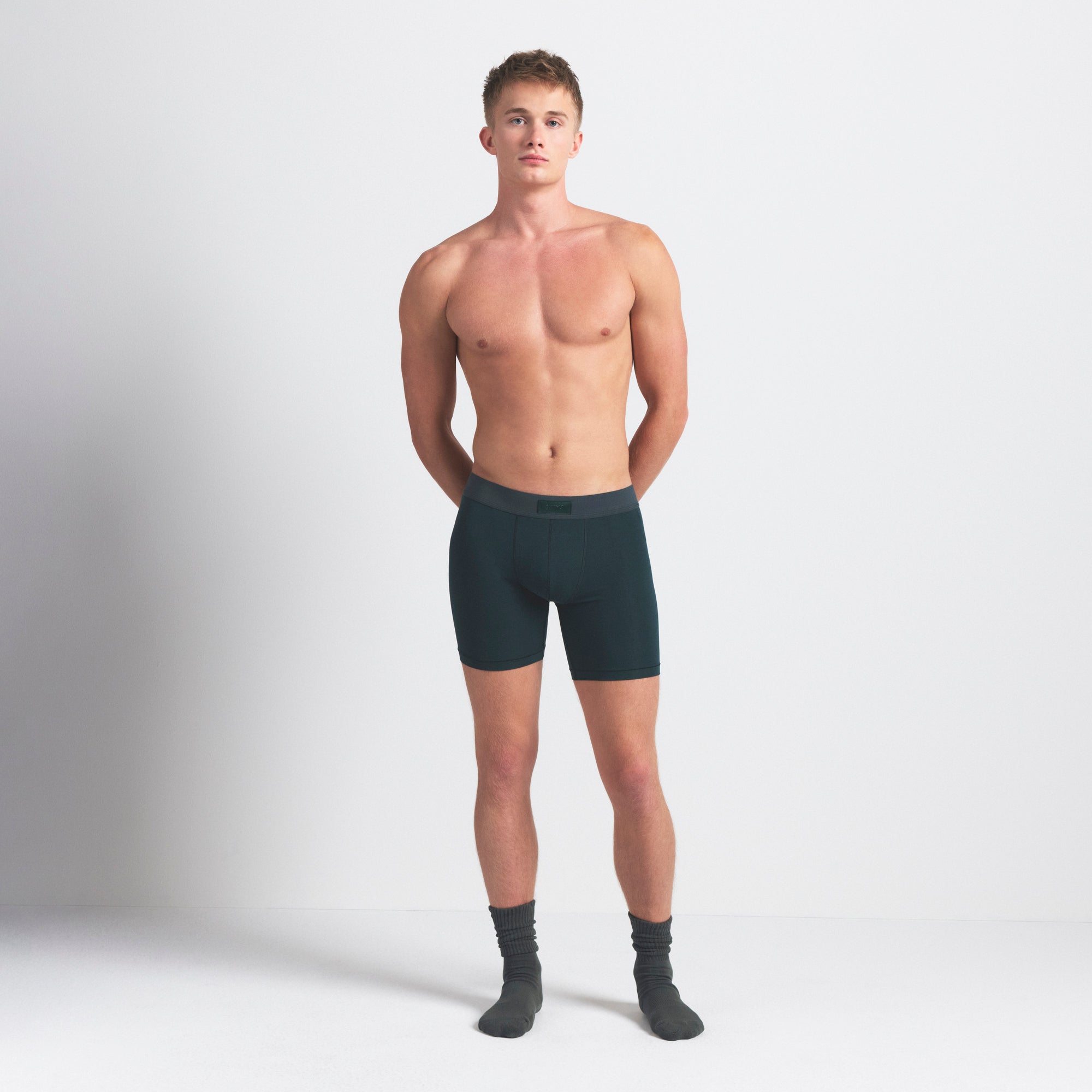 SKIMS COTTON MENS 5″ BOXER BRIEF 3-PACK | BLUE BLACK MULTI - Sneaker Türkiye
