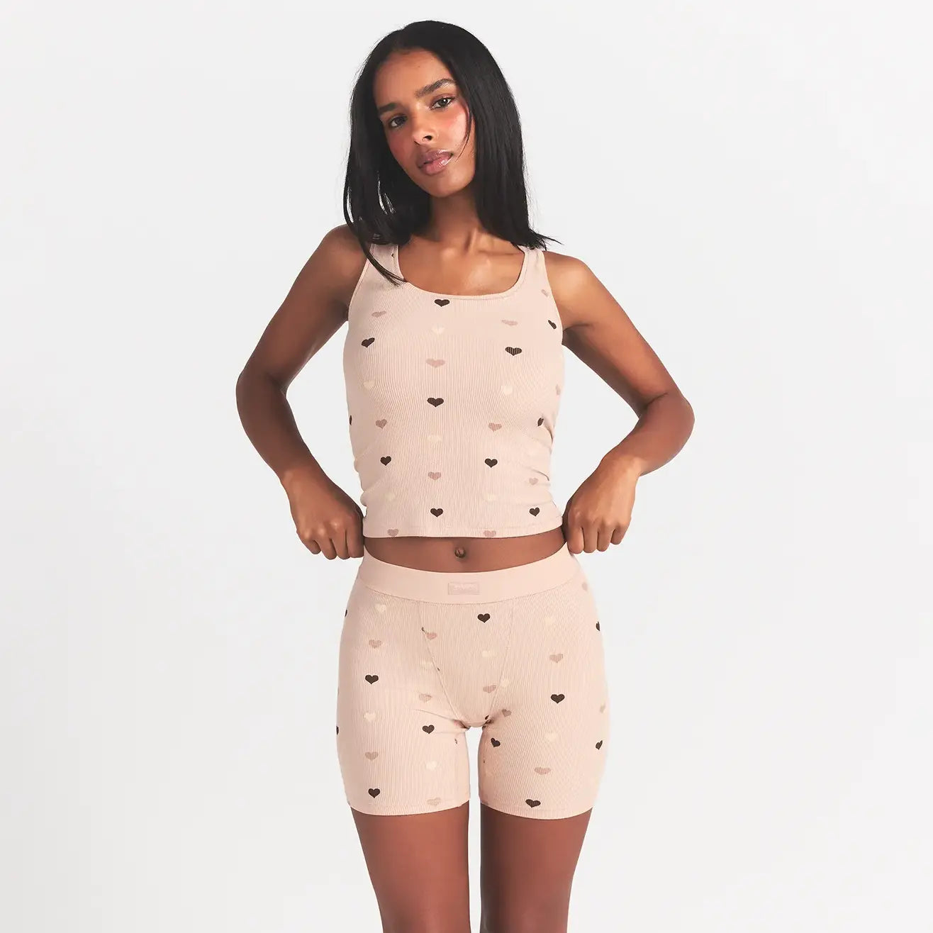 SKIMS SOFT LOUNGE BOXER | MICA MINI HEART HALFDROP - Sneaker Türkiye