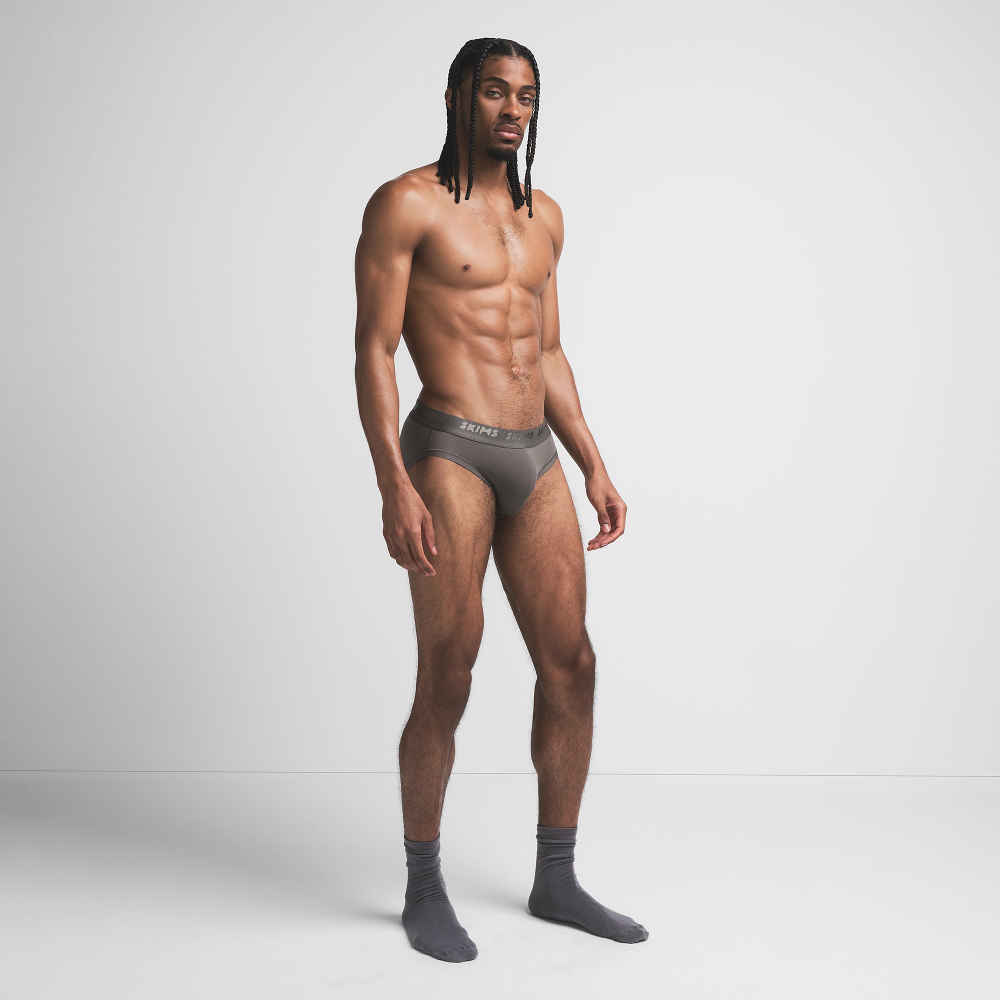 SKIMS STRETCH MENS BRIEF | GUNMETAL - Sneaker Türkiye