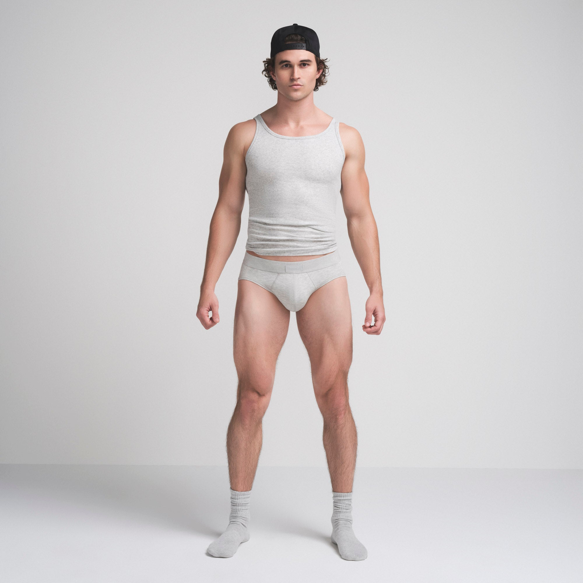 SKIMS COTTON MENS BRIEF | LIGHT HEATHER GREY - Sneaker Türkiye