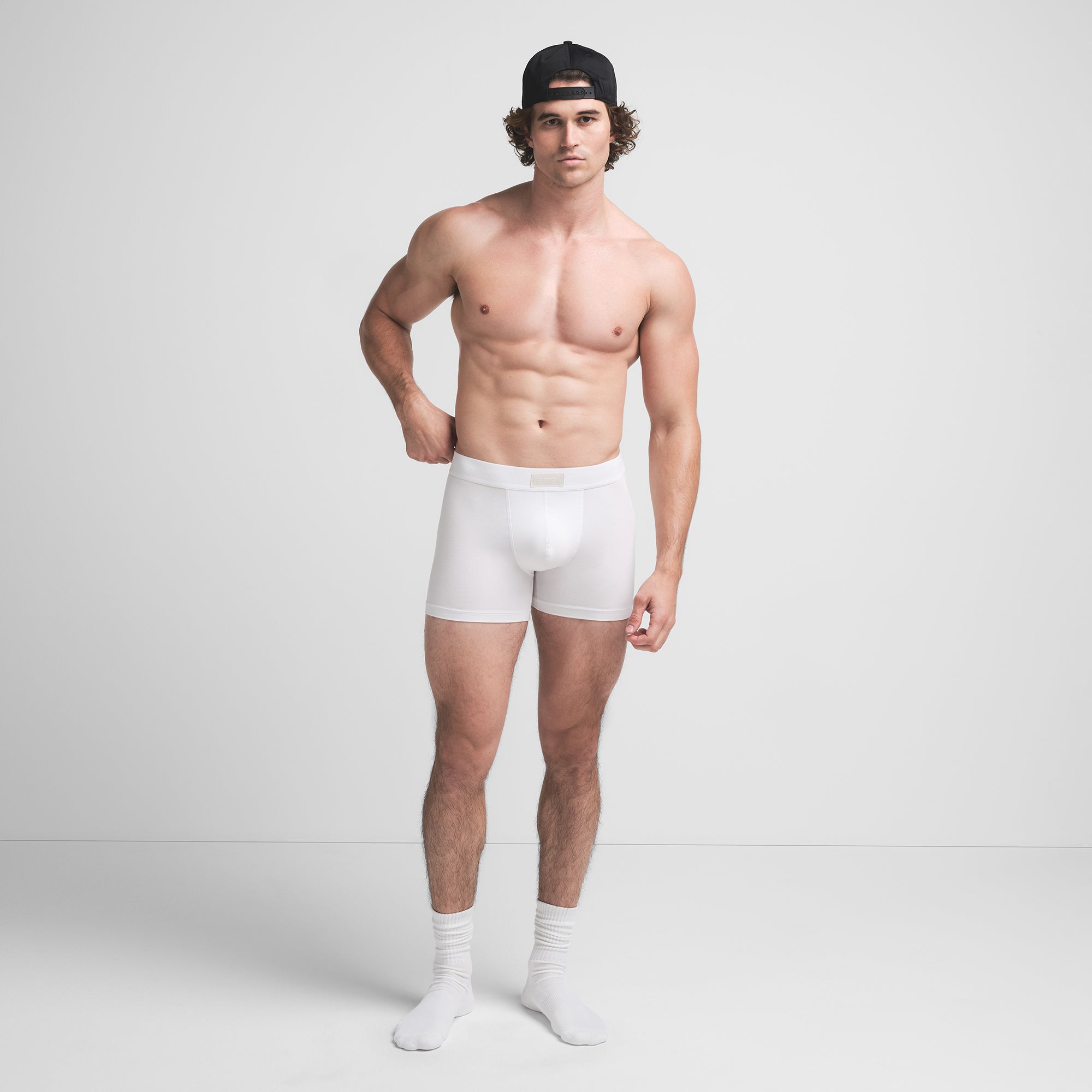 SKIMS COTTON MENS 3″ BOXER BRIEF | CHALK - Sneaker Türkiye