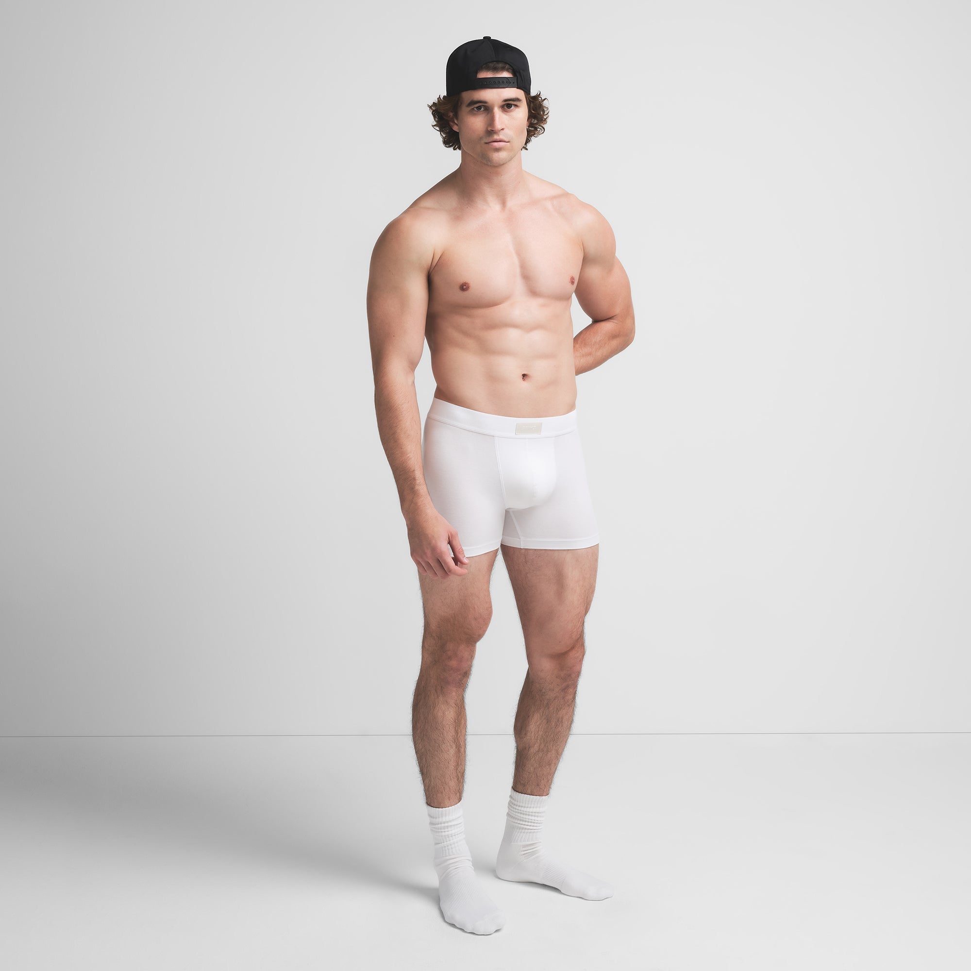 SKIMS COTTON MENS 3″ BOXER BRIEF | CHALK - Sneaker Türkiye
