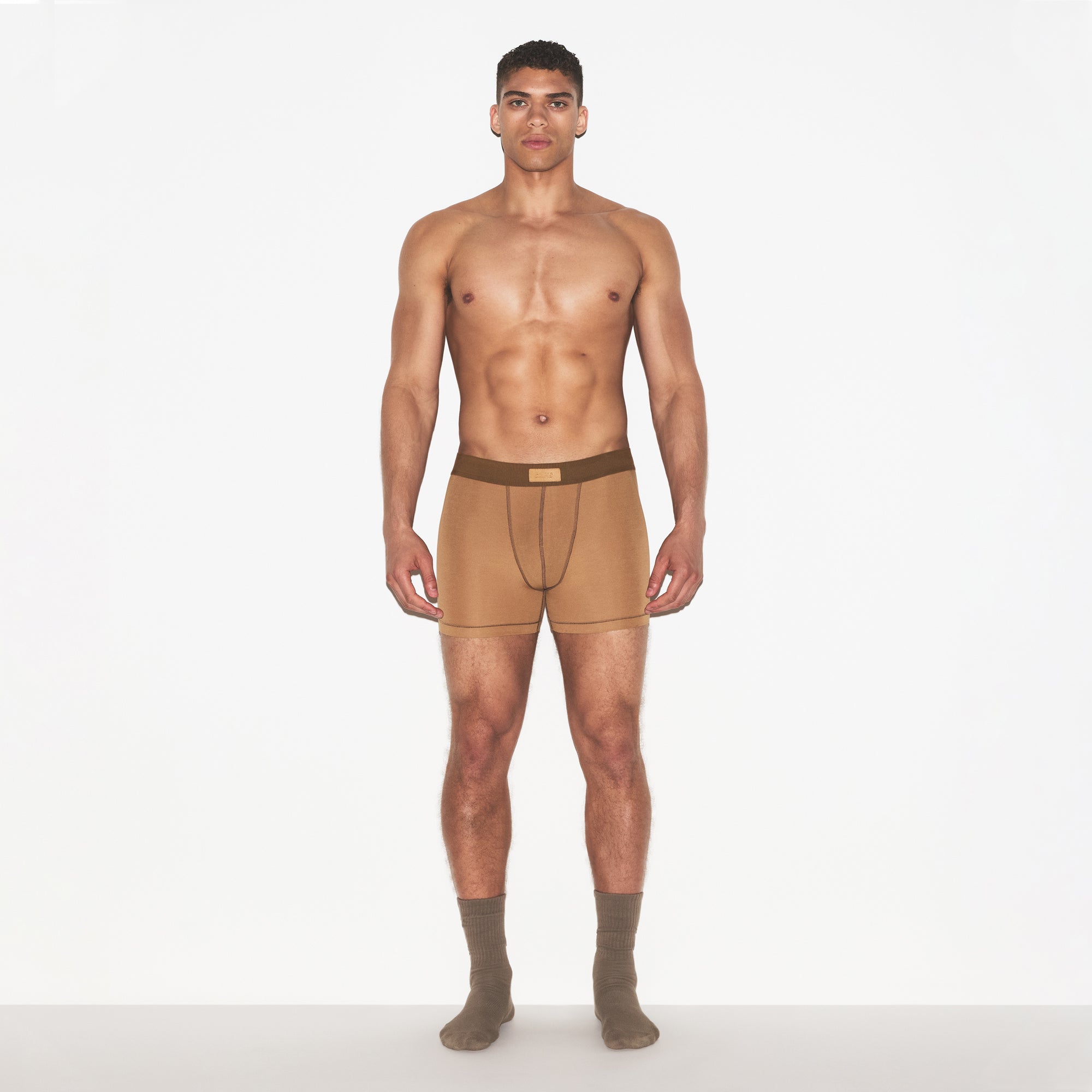 SKIMS COTTON MENS 3″ BOXER BRIEF | RUSSET - Sneaker Türkiye