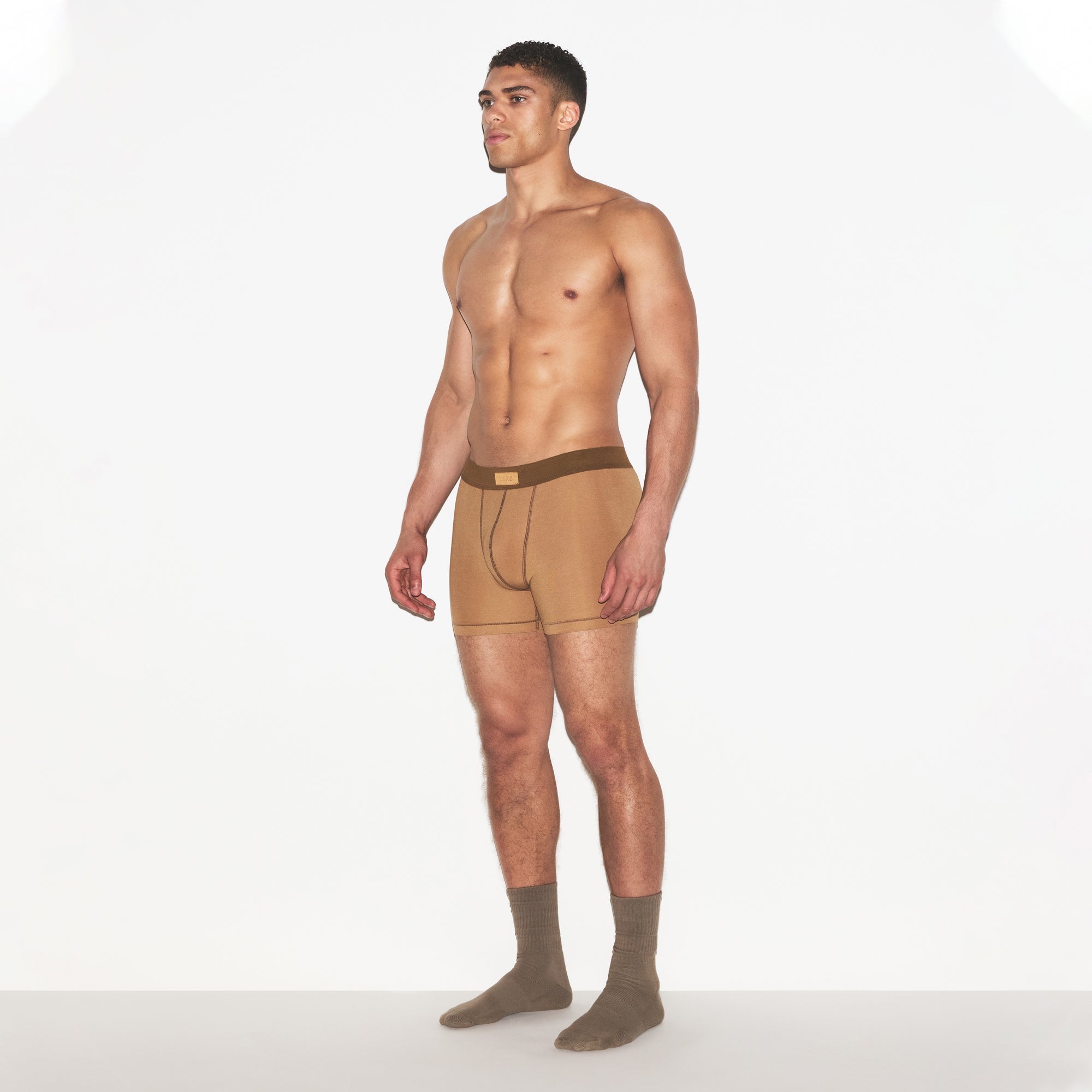 SKIMS COTTON MENS 3″ BOXER BRIEF | RUSSET - Sneaker Türkiye