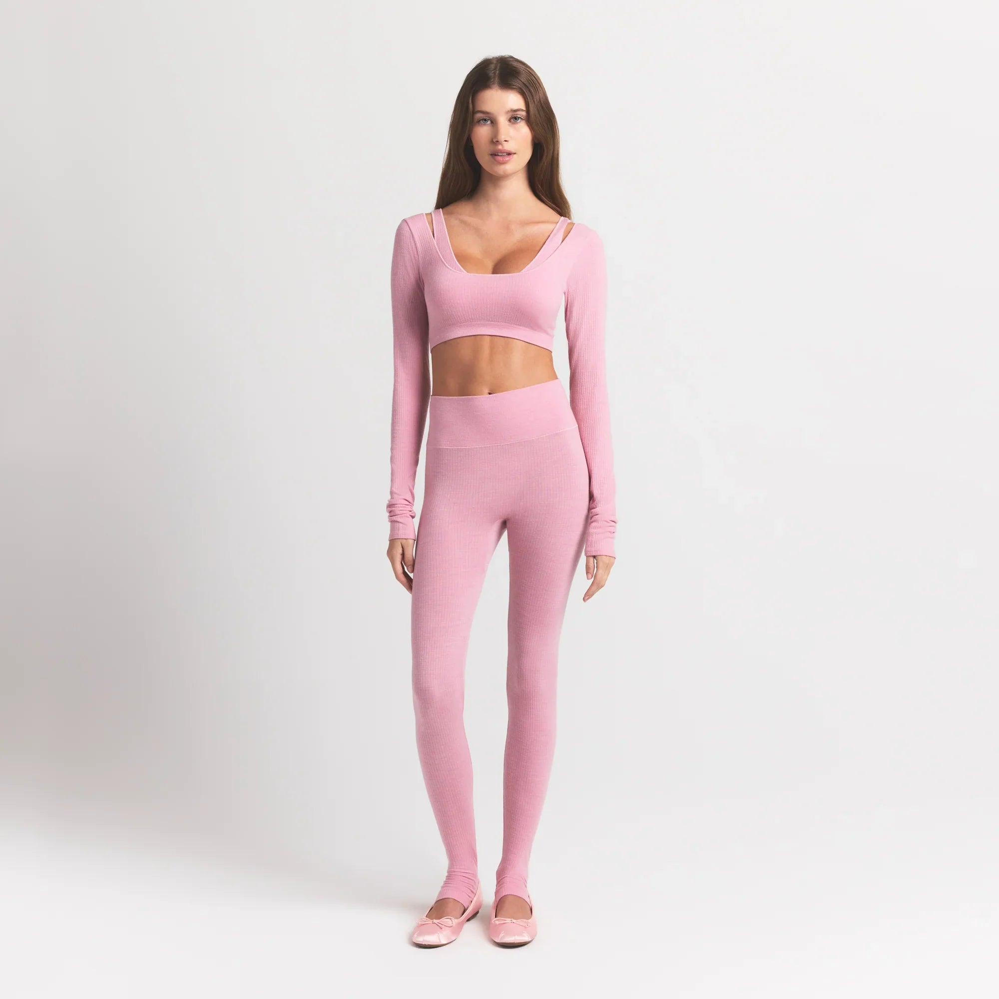 SKIMS WOOL RIB HIGH-WAISTED LEGGING | HALITE - Sneaker Türkiye