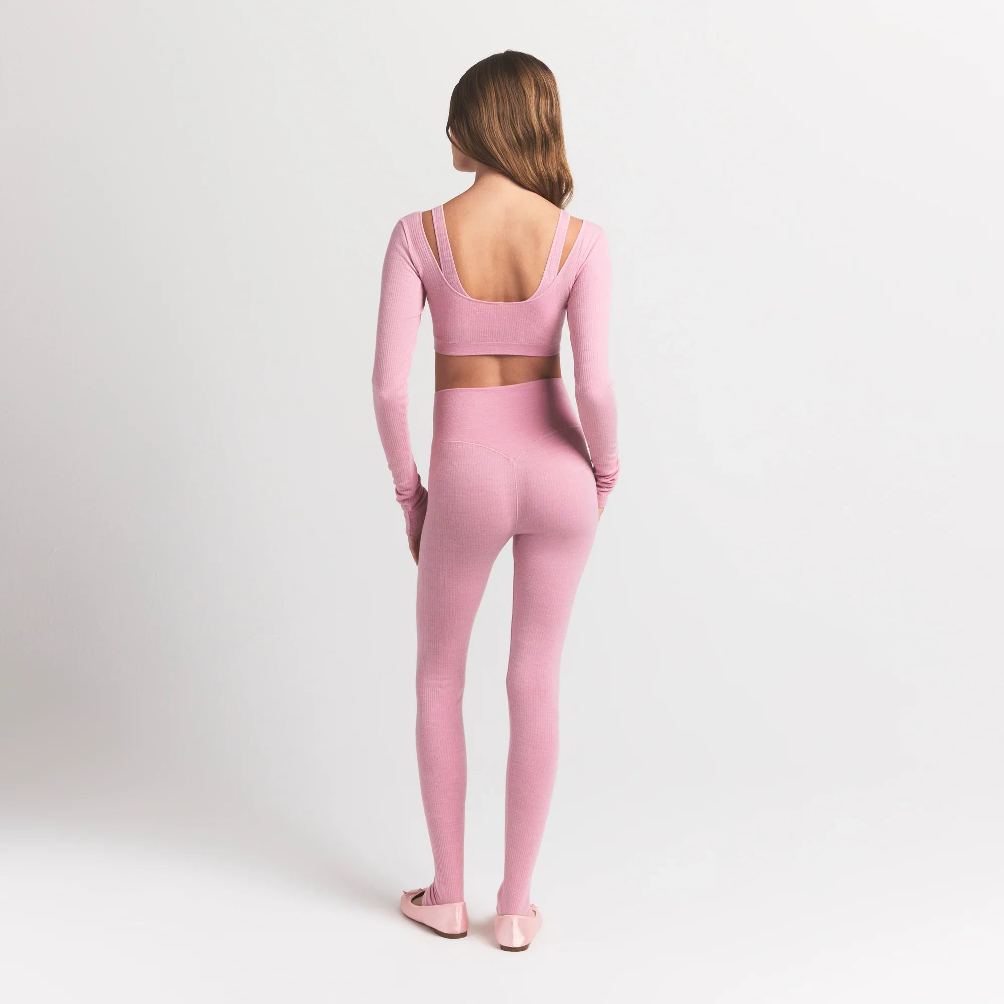 SKIMS WOOL RIB HIGH-WAISTED LEGGING | HALITE - Sneaker Türkiye