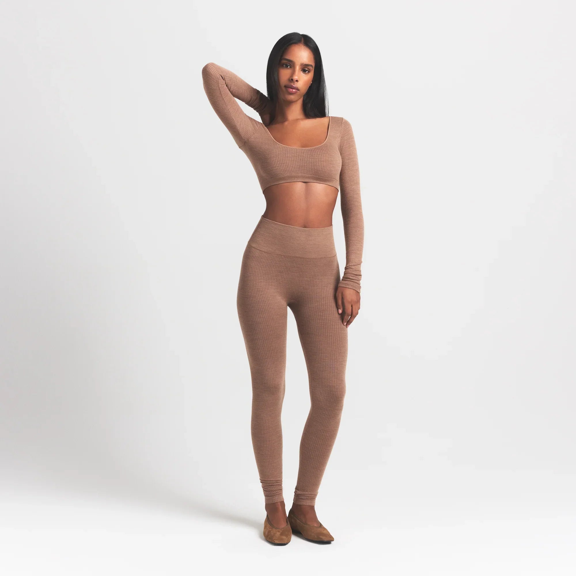 SKIMS WOOL RIB HIGH-WAISTED LEGGING | SIENNA - Sneaker Türkiye
