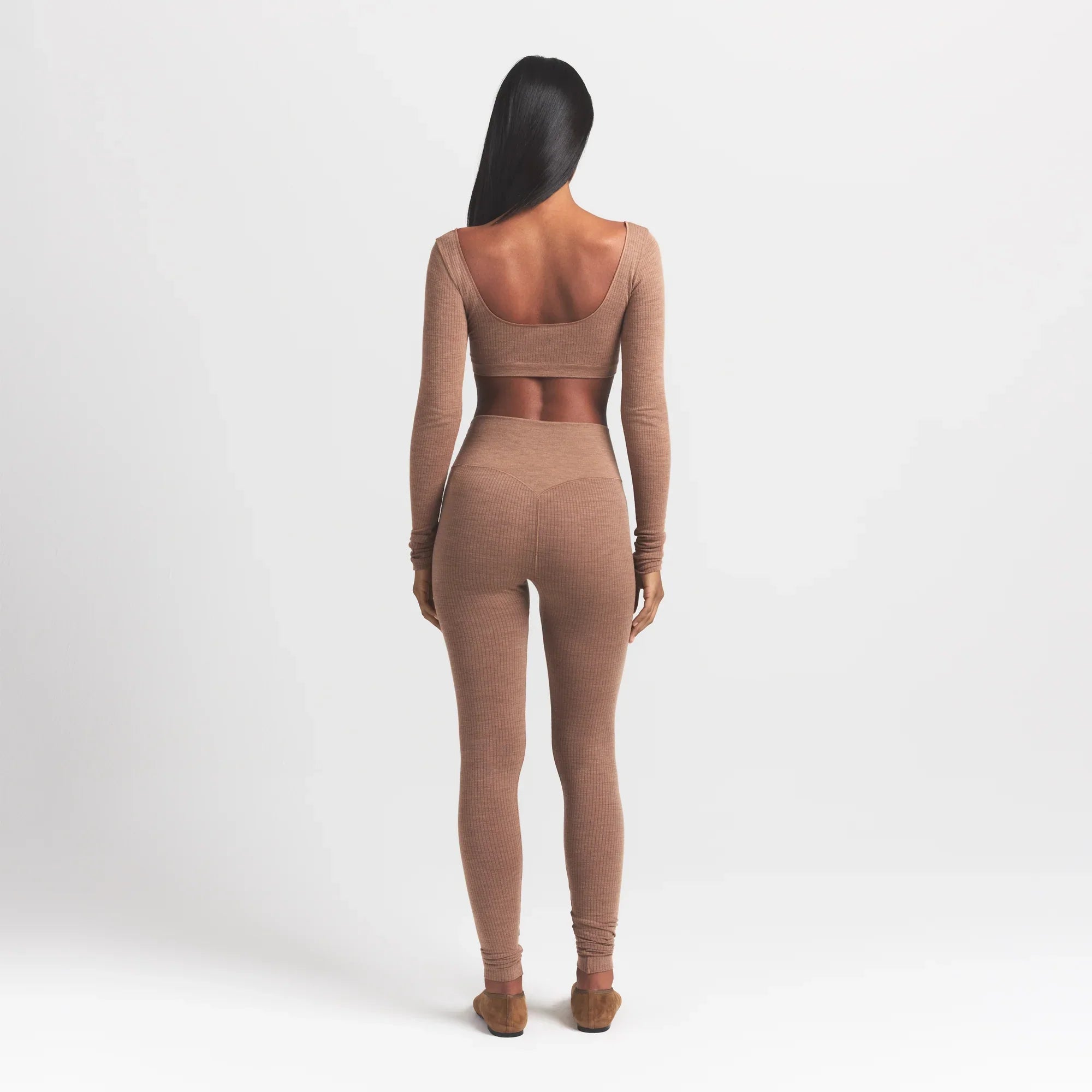 SKIMS WOOL RIB HIGH-WAISTED LEGGING | SIENNA - Sneaker Türkiye