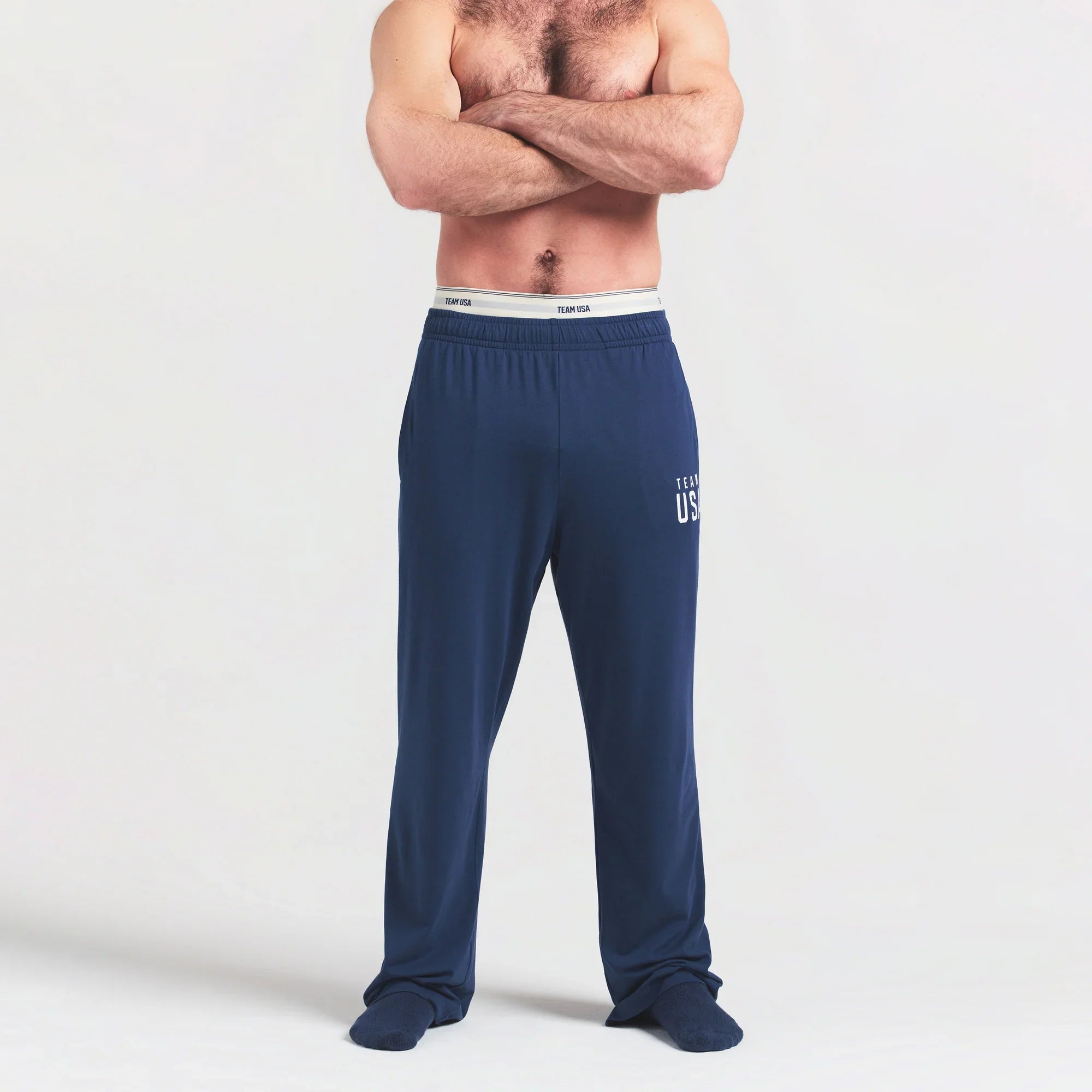 SKIMS FOR TEAM USA JERSEY SLEEP MENS OLYMPIC PANT | NAVY - Sneaker Türkiye