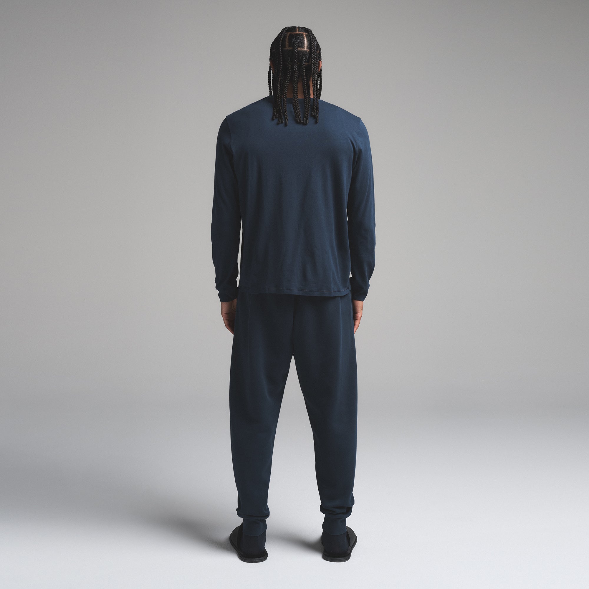 SKIMS FLEECE LOUNGE MENS TAPERED JOGGER | NAVY - Sneaker Türkiye