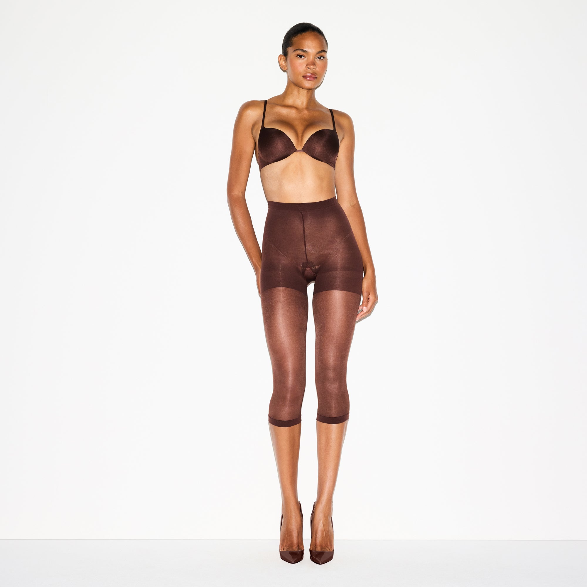 SKIMS HOSIERY SHAPING CAPRI TIGHTS | COCOA - Sneaker Türkiye