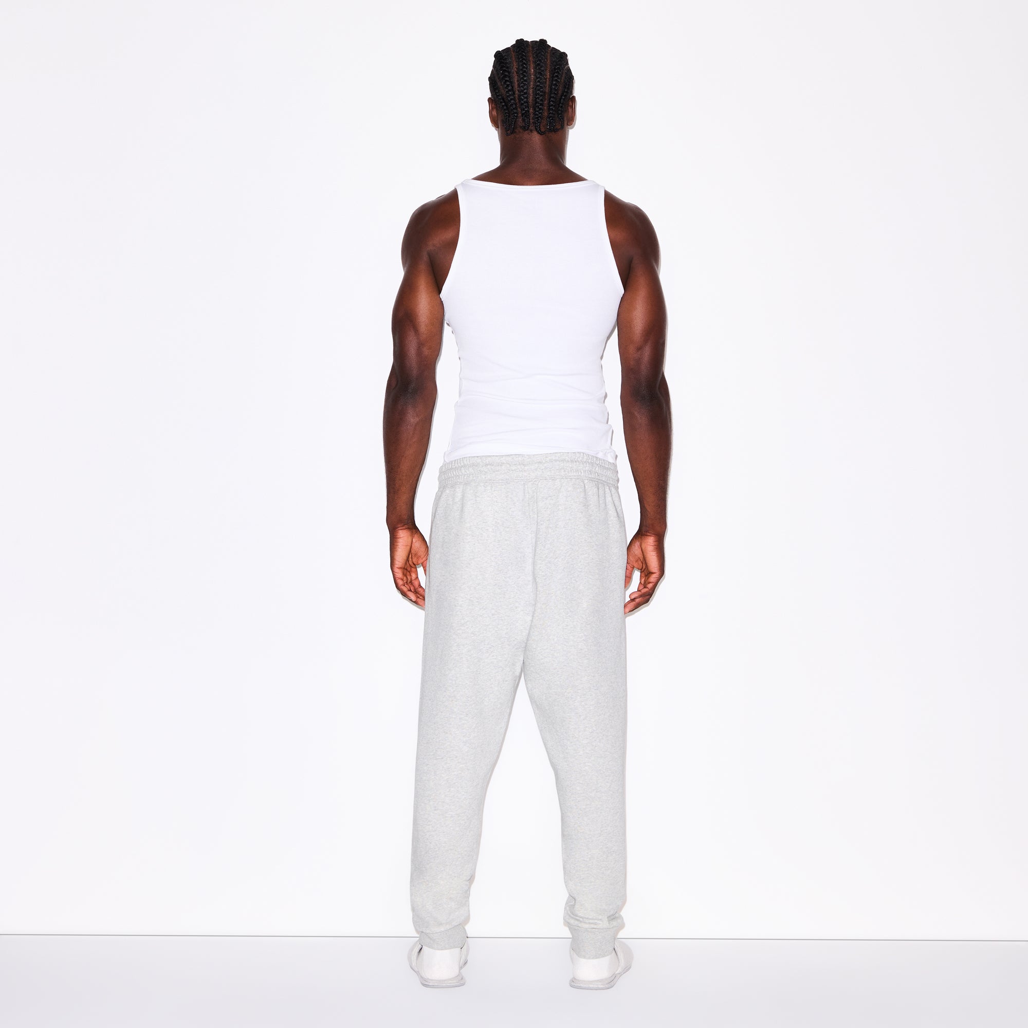 SKIMS FLEECE LOUNGE MENS TAPERED JOGGER | LIGHT HEATHER GREY - Sneaker Türkiye