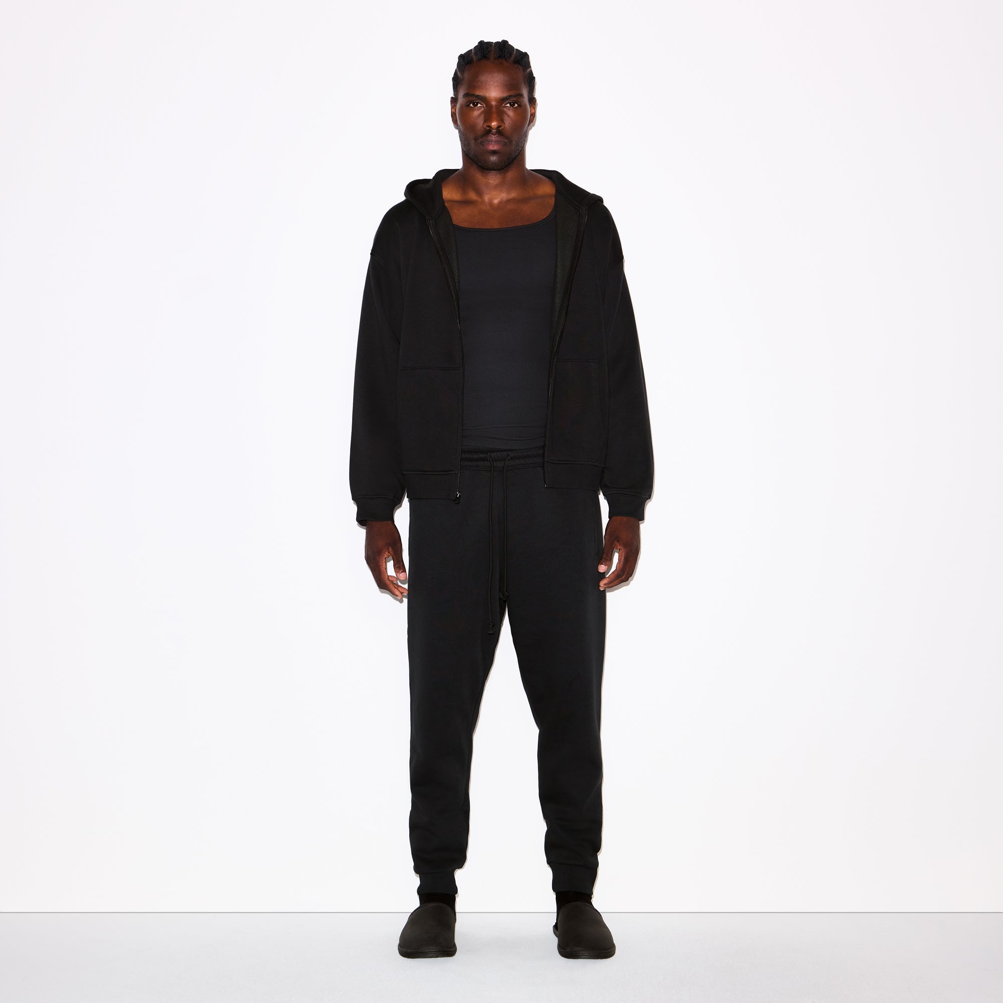 SKIMS FLEECE LOUNGE MENS TAPERED JOGGER | WASHED ONYX - Sneaker Türkiye