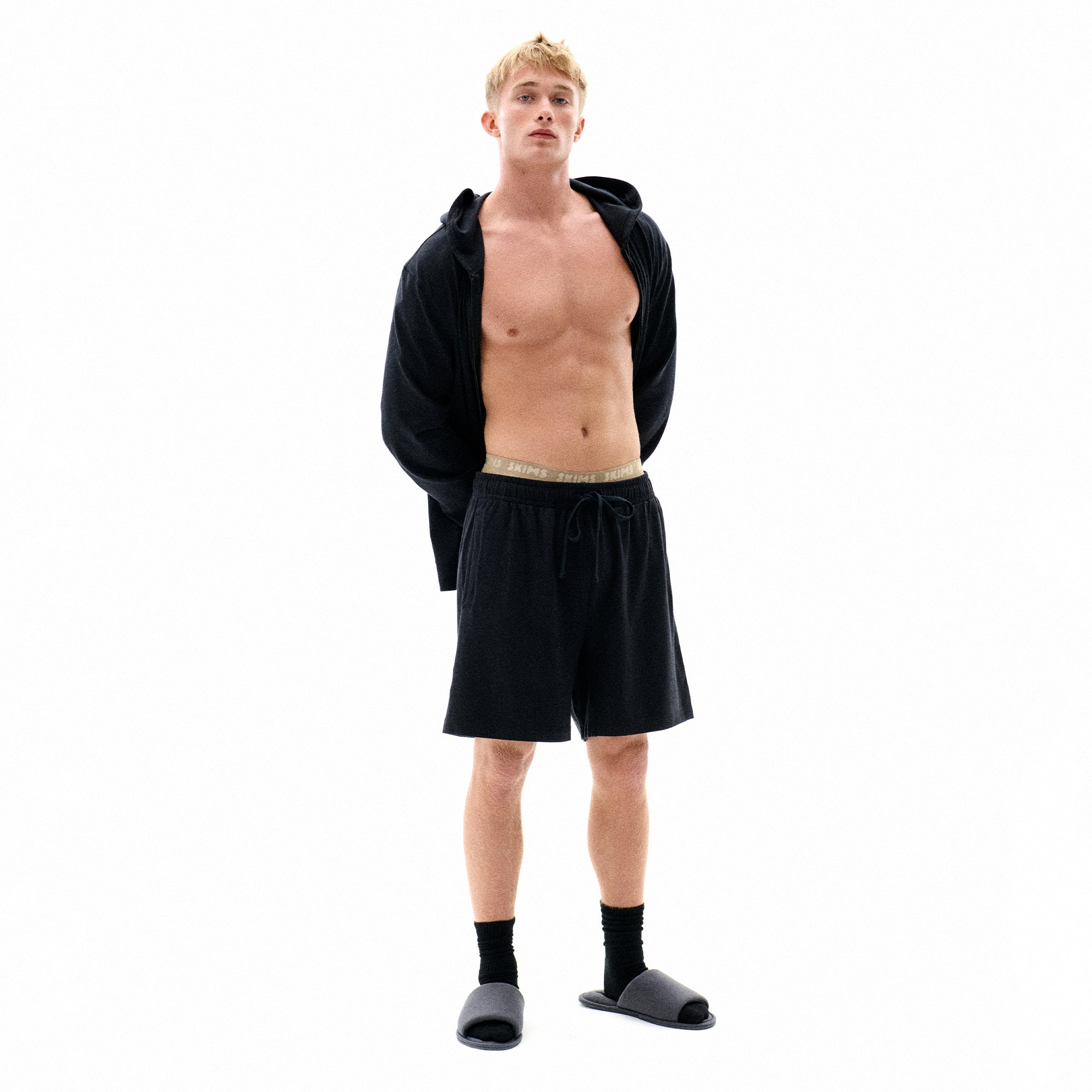 SKIMS JERSEY LOUNGE MENS RELAXED SHORT | OBSIDIAN - Sneaker Türkiye