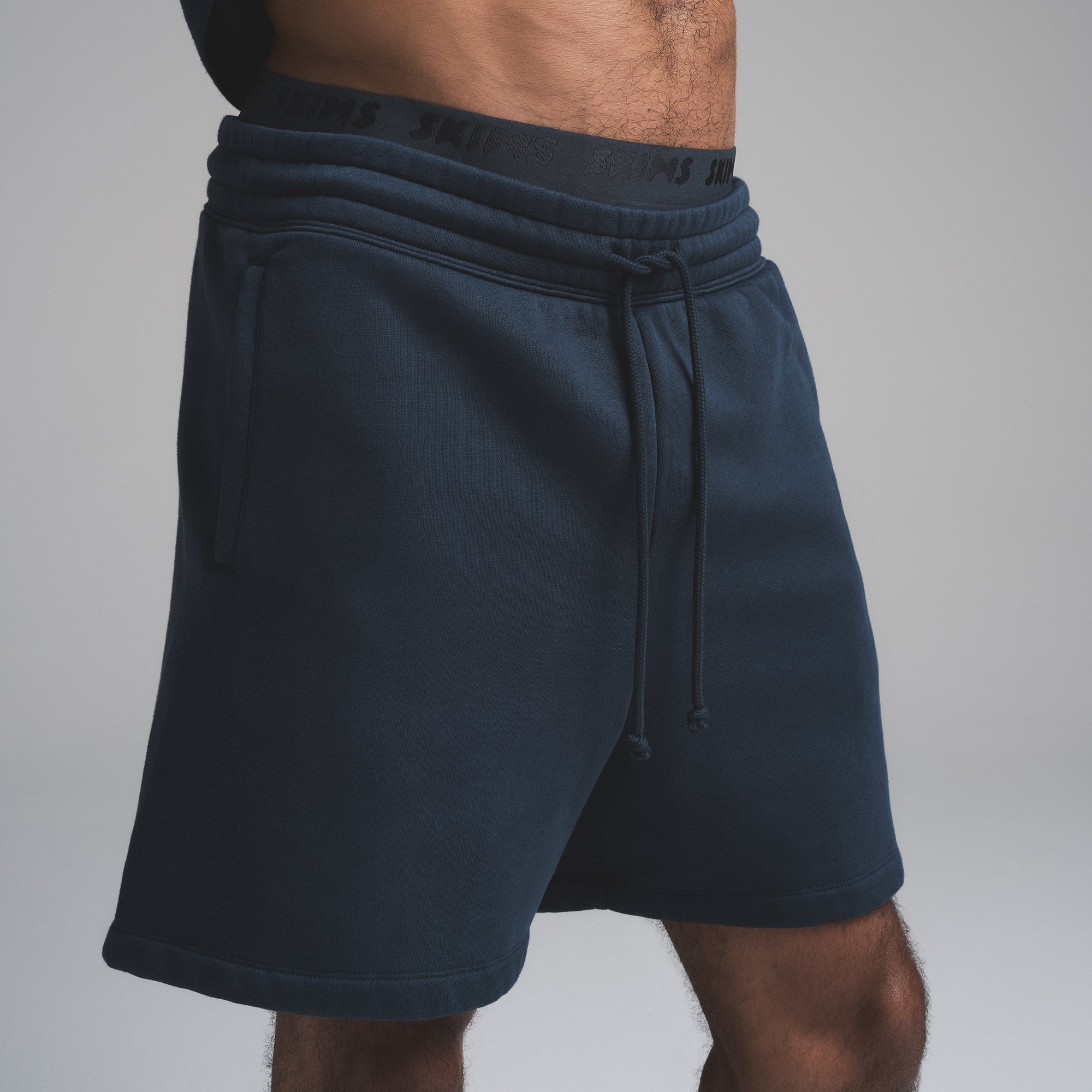 SKIMS FLEECE LOUNGE MENS RELAXED SHORT | NAVY - Sneaker Türkiye