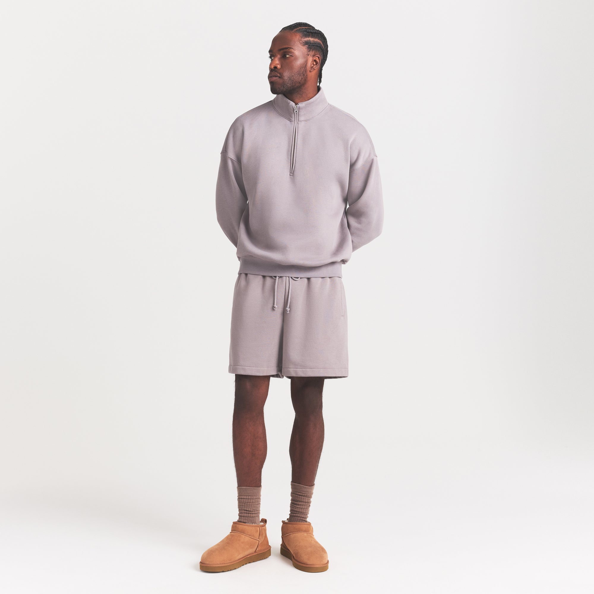 SKIMS FLEECE LOUNGE MENS RELAXED SHORT | SHADOW - Sneaker Türkiye