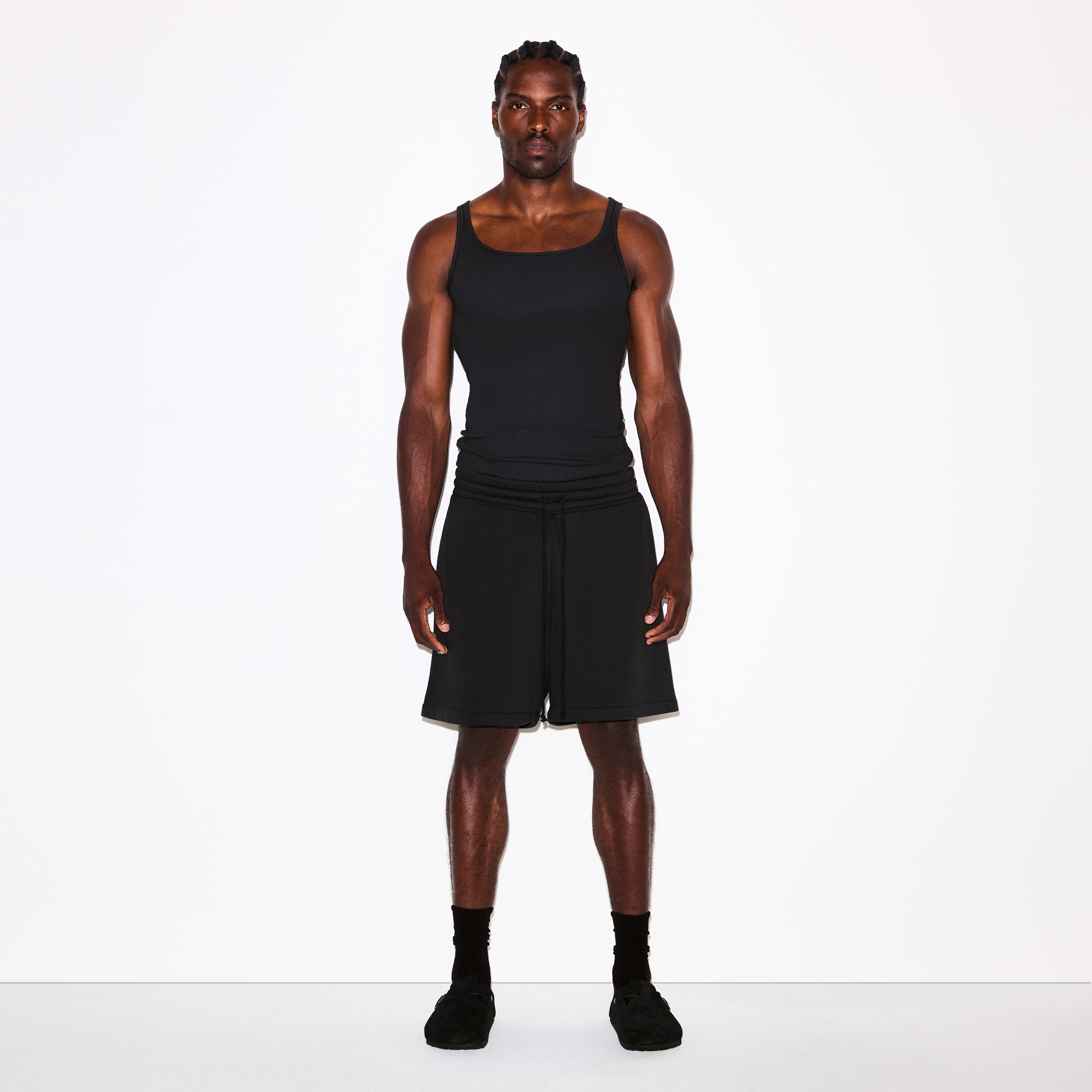 SKIMS FLEECE LOUNGE MENS RELAXED SHORT | WASHED ONYX - Sneaker Türkiye