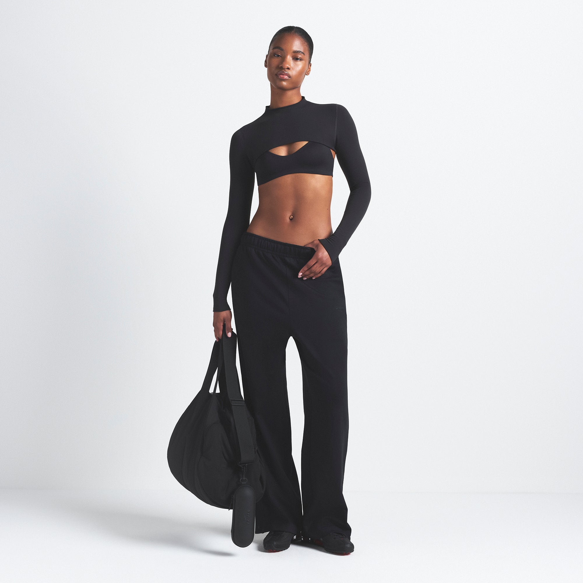 NikeSKIMS MATTE TRICOT SIDE SNAPS PANT | OBSIDIAN - Sneaker Türkiye